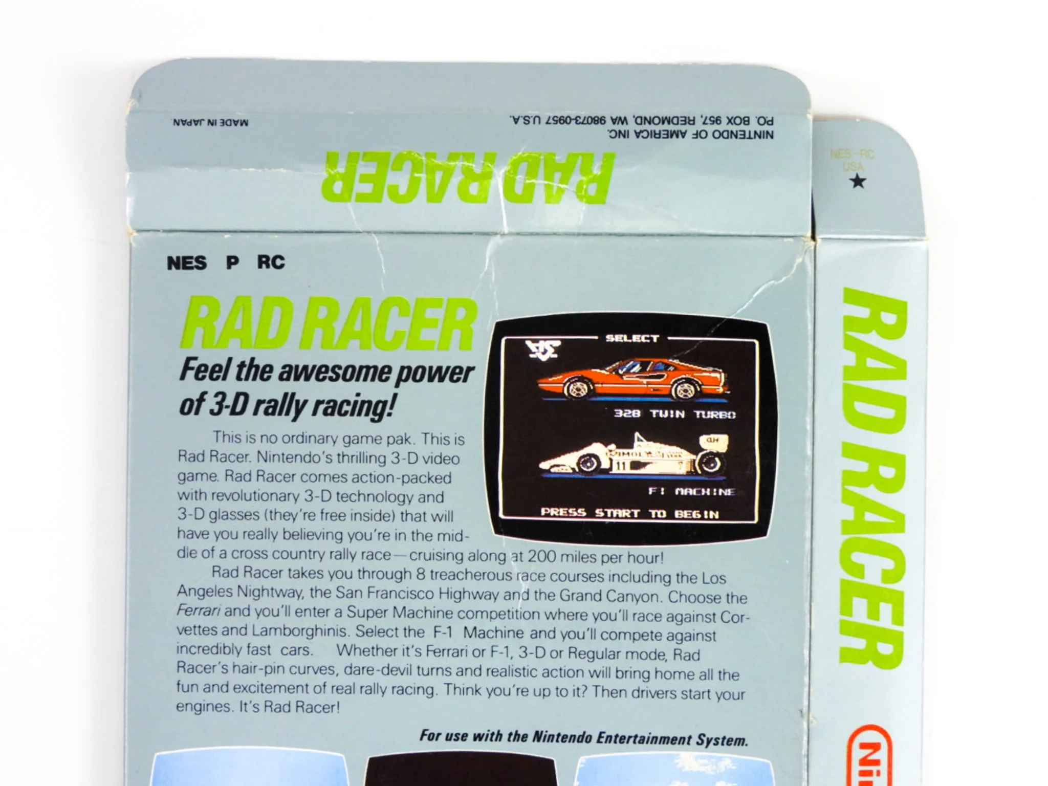 Rad Racer [Box] (Nintendo / NES) - Image 4