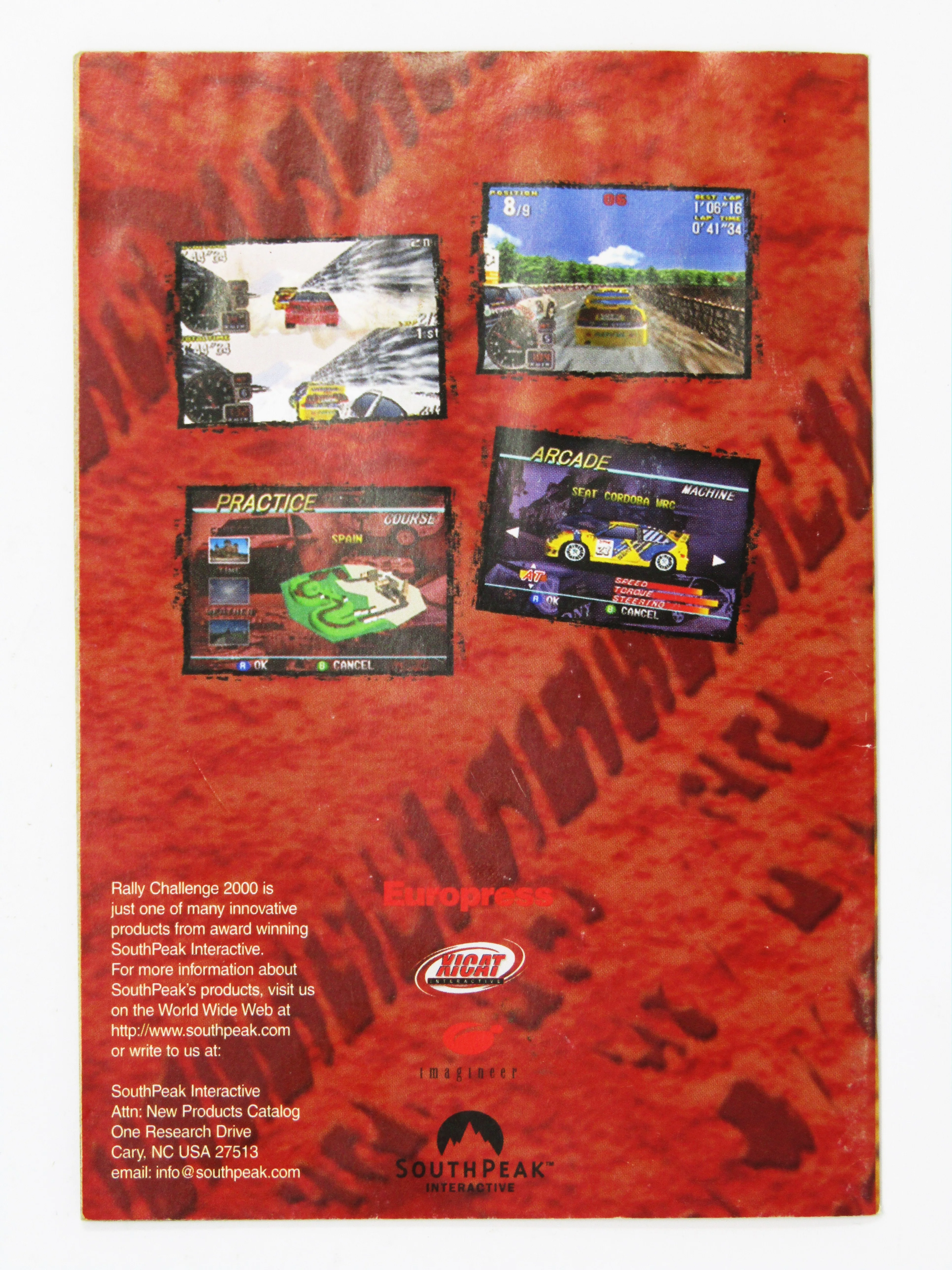 Rally Challenge 2000 [Manual] (Nintendo 64 / N64) - Image 2