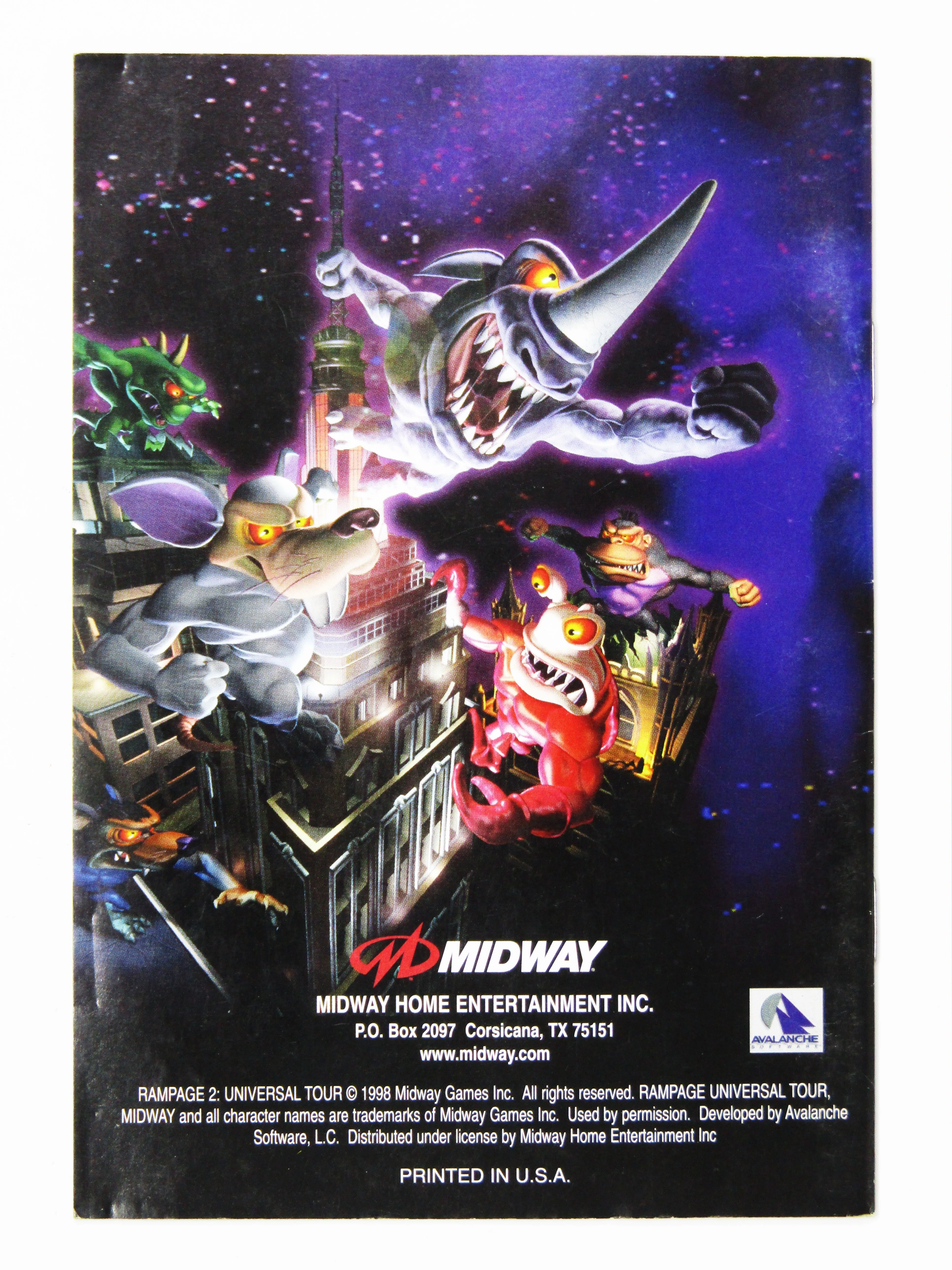 Rampage 2 Universal Tour (Nintendo 64 / N64) - Image 2