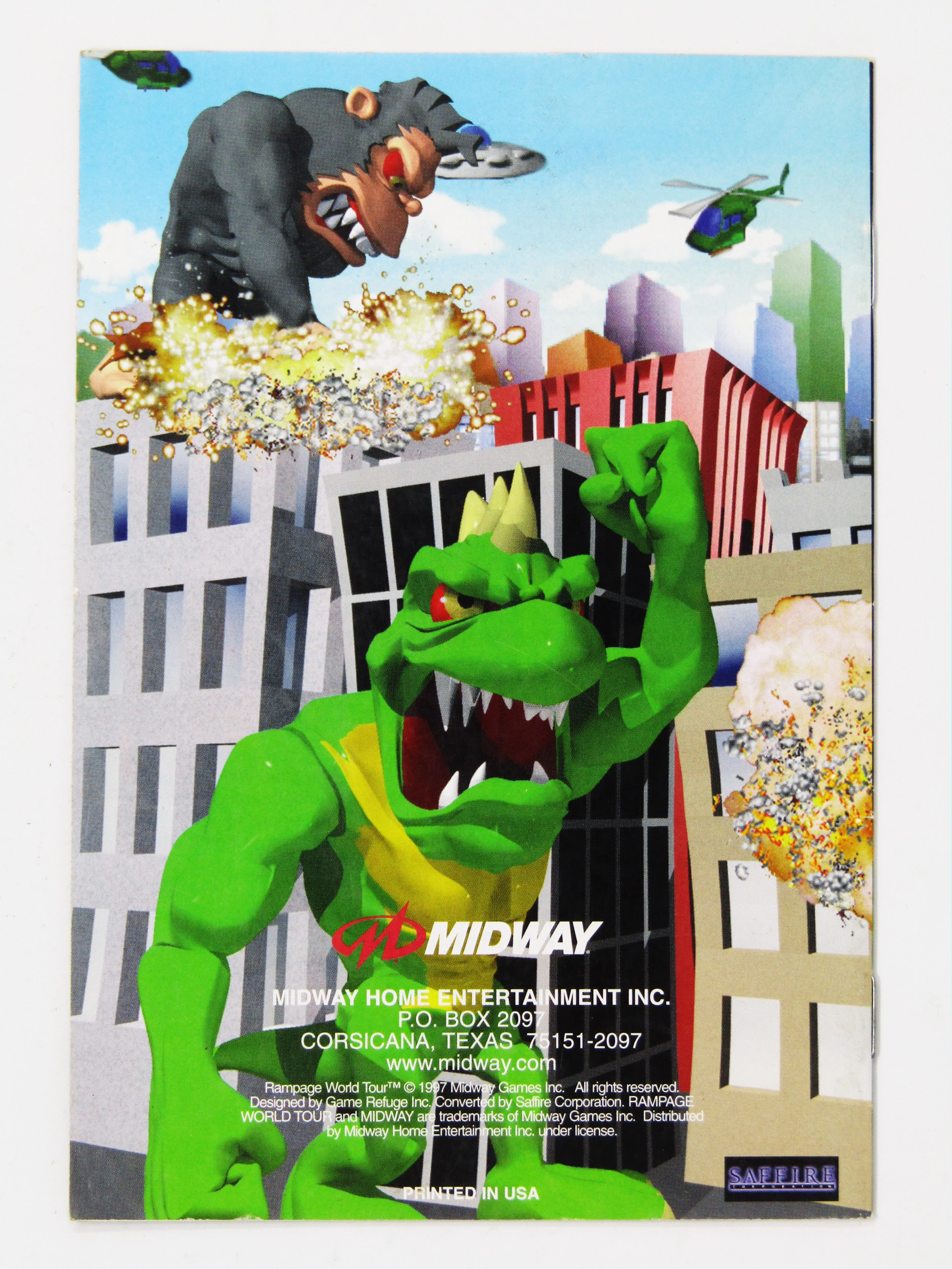 Rampage World Tour [Manual] (Nintendo 64 / N64) - Image 2