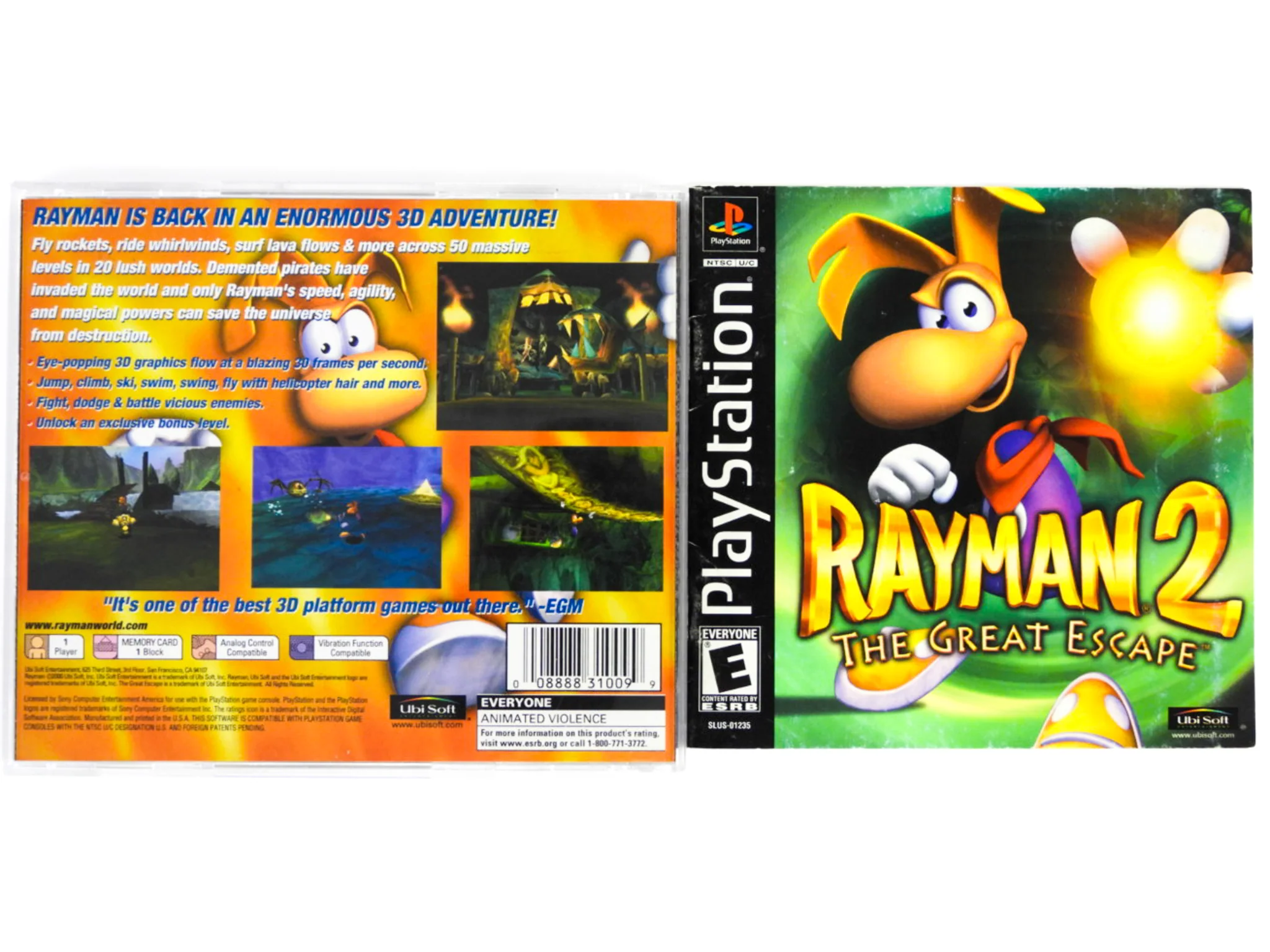 Rayman 2: The Great Escape (PlayStation / PS1) - Image 2