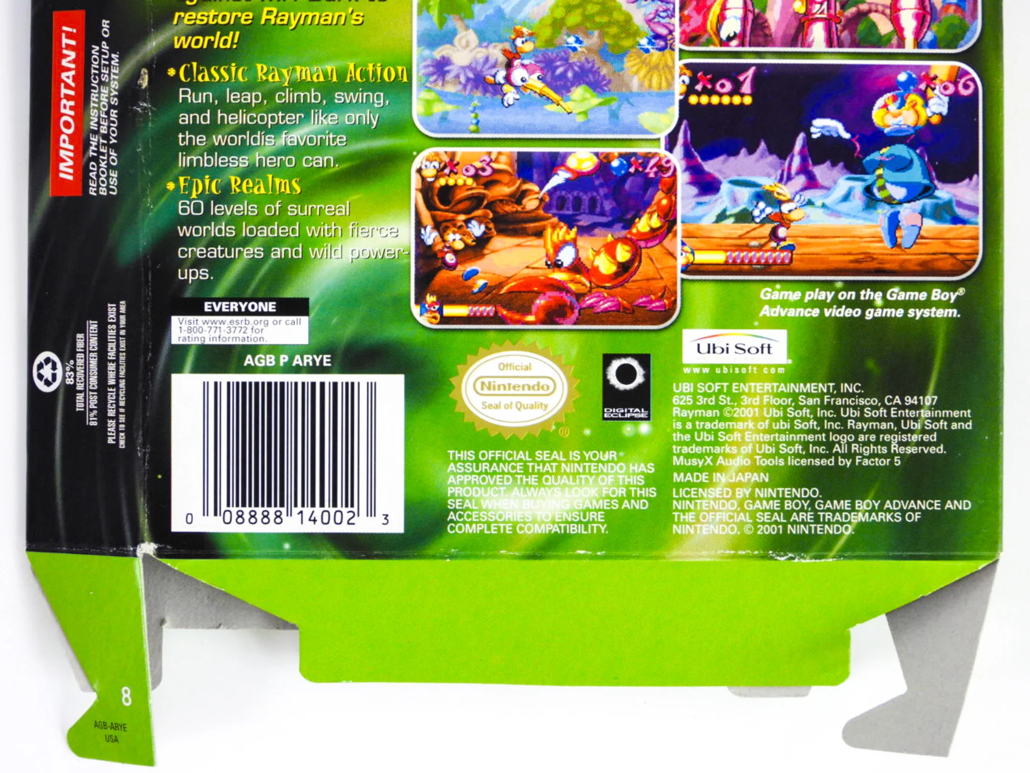 Rayman Advance [Box] (Nintendo Game Boy Advance / GBA) - Image 6