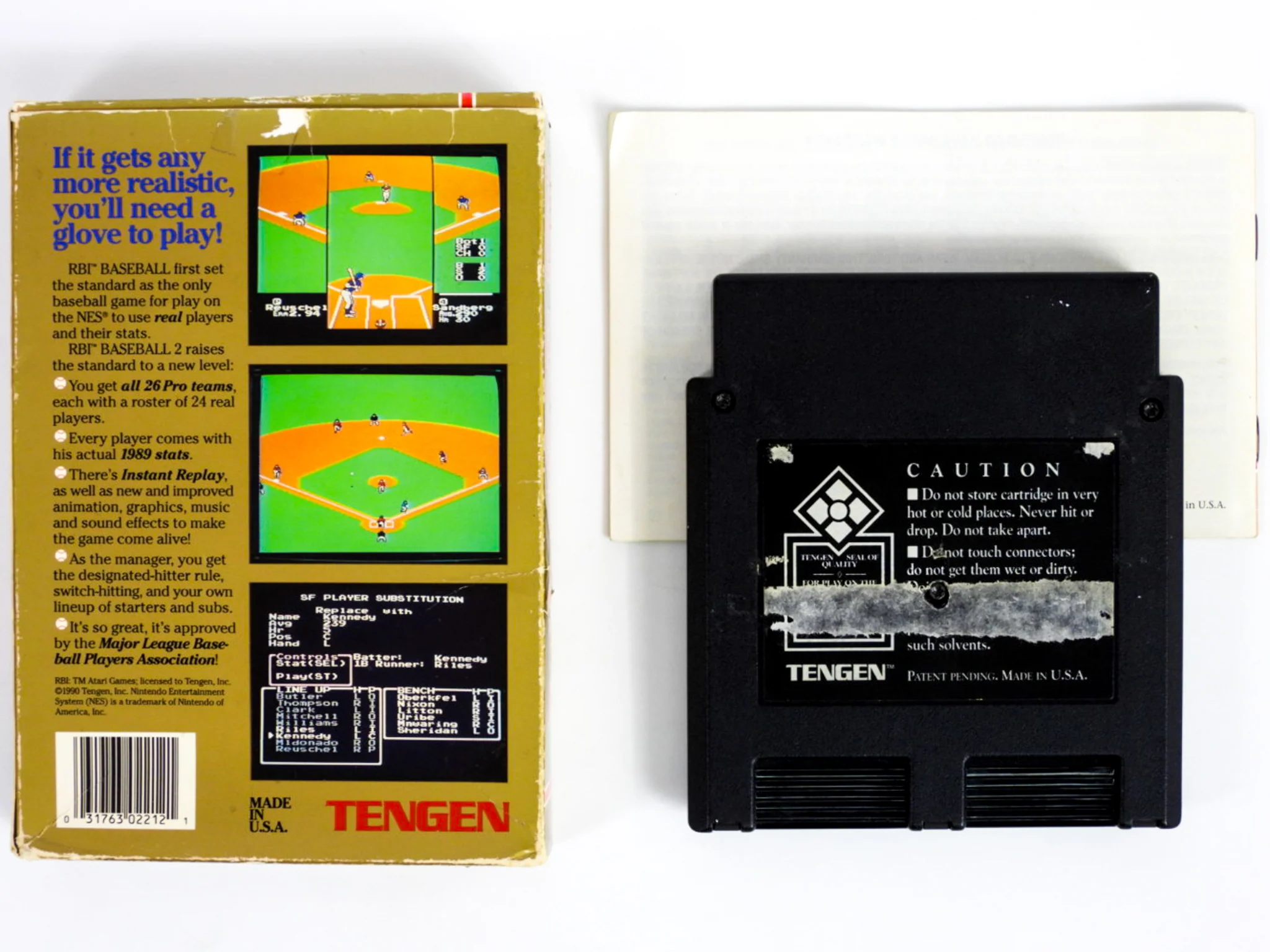 RBI Baseball 2 [Tengen] (Nintendo / NES) - Image 2
