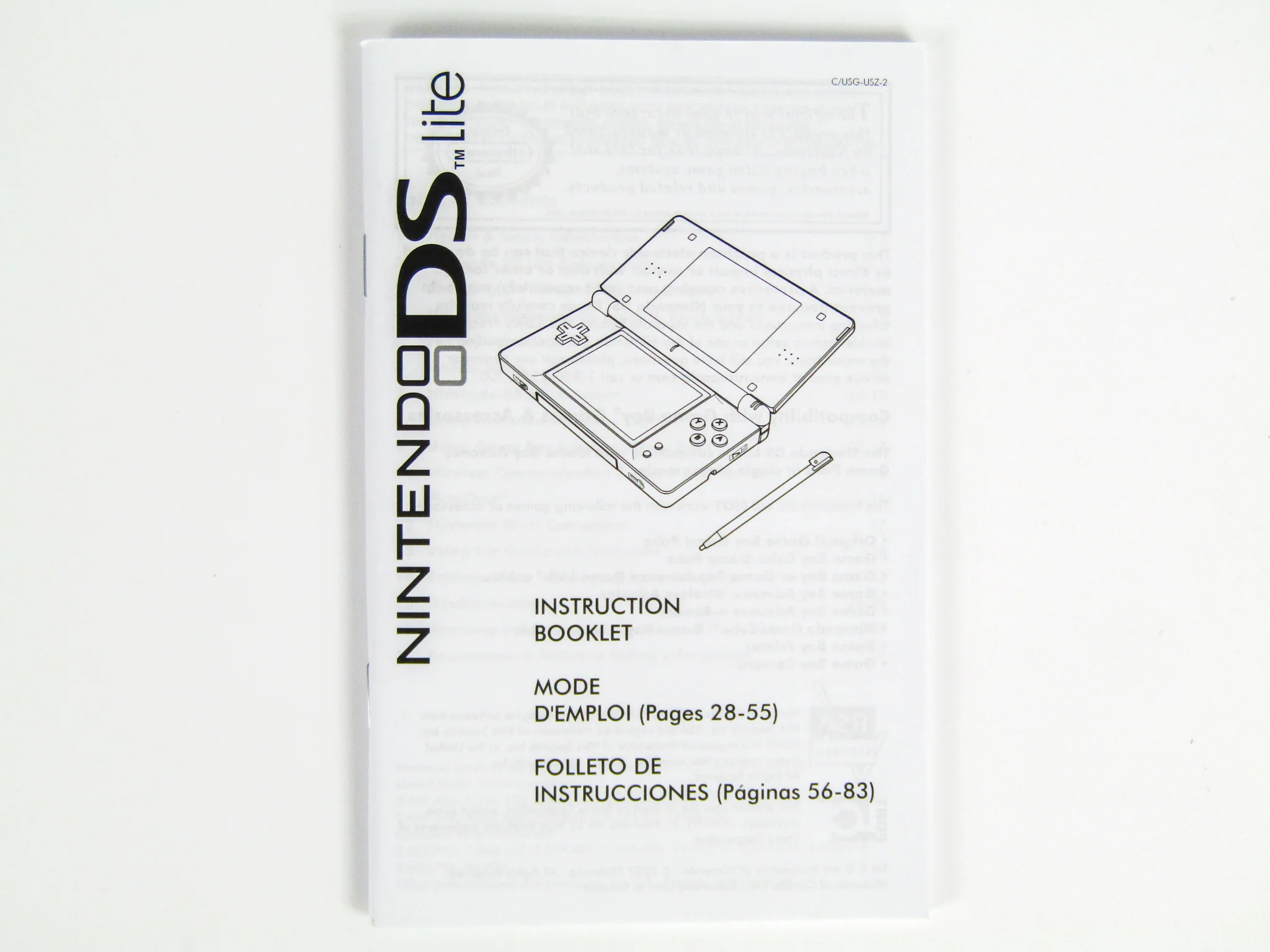 Nintendo DS Lite System Red Crimson and Black - Image 5