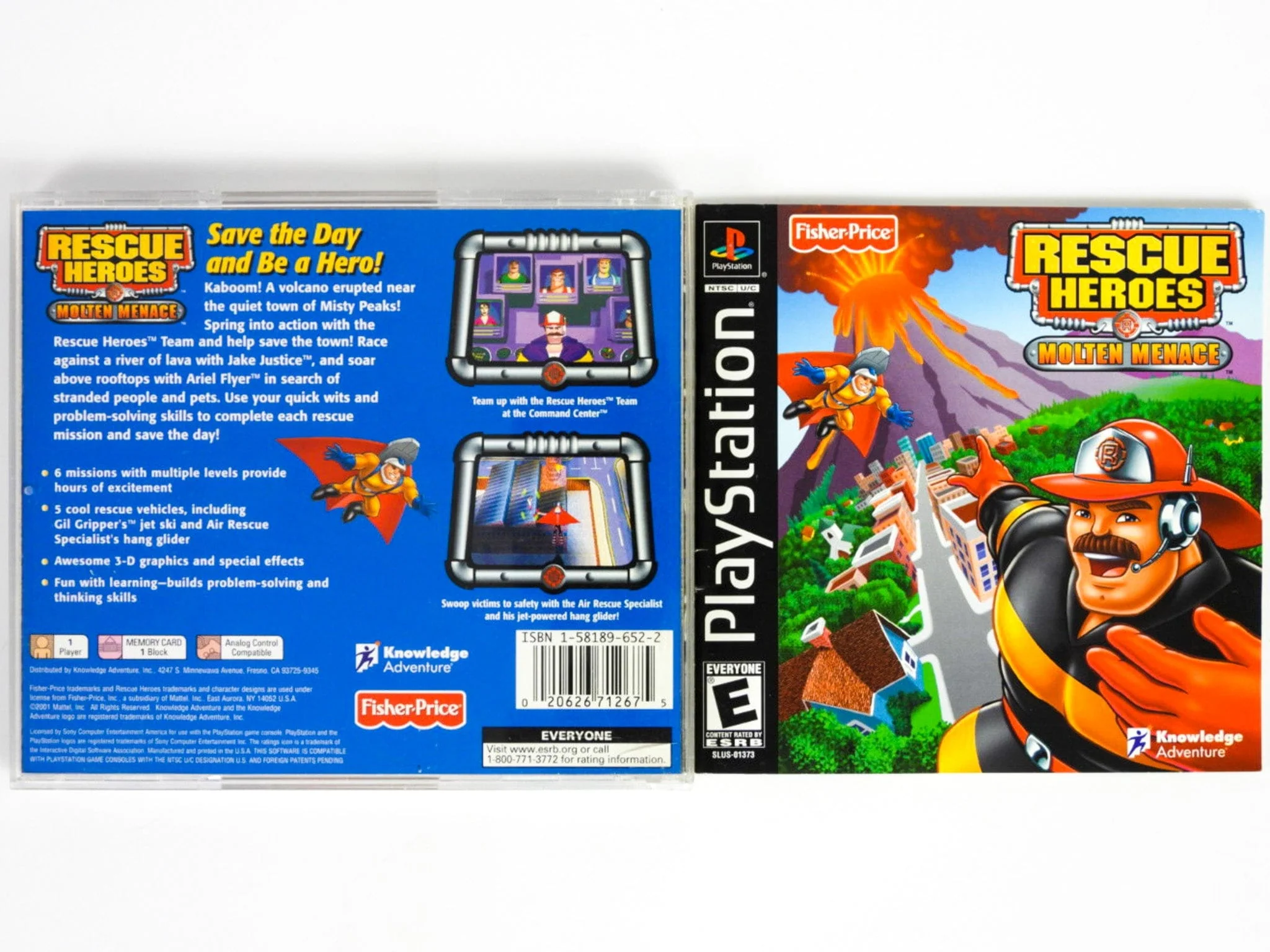 Rescue Heroes Molten Menace (PlayStation / PS1) - Image 2
