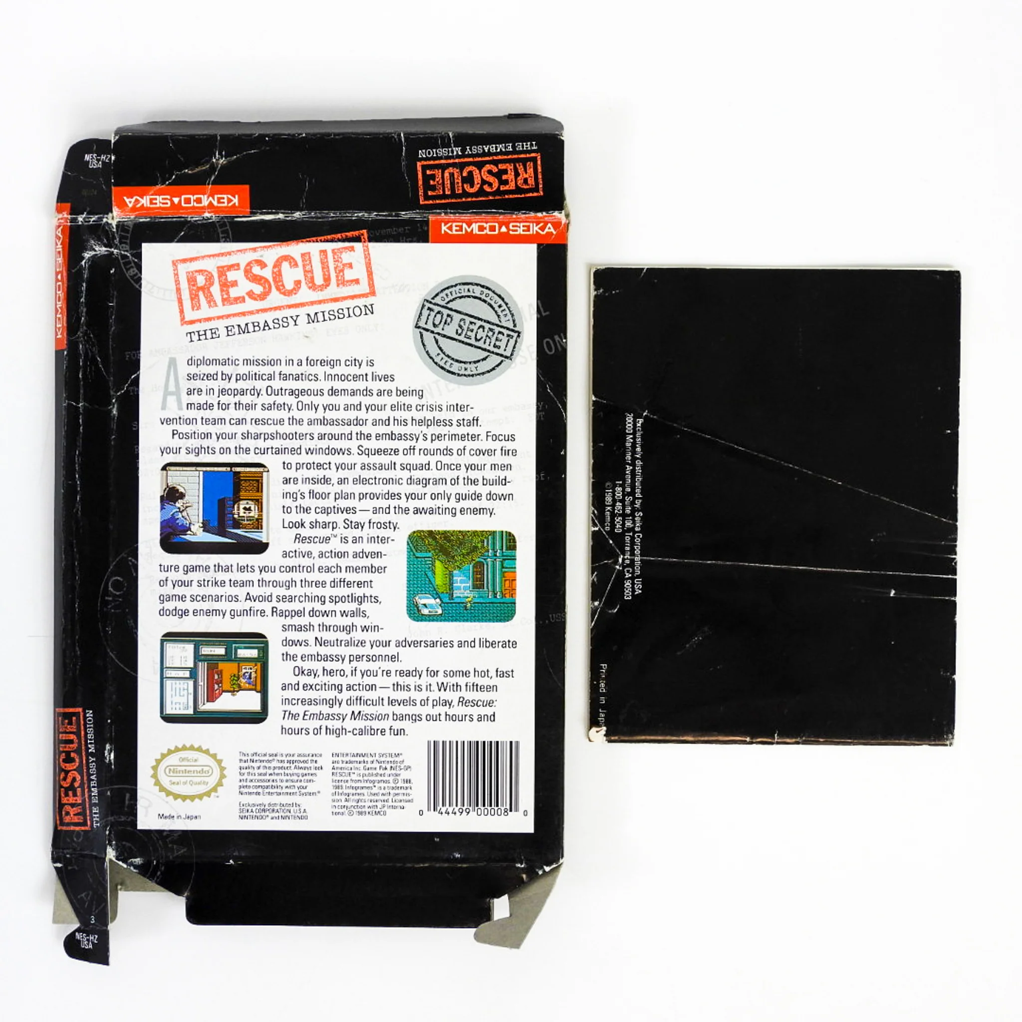 Rescue the Embassy Mission [Box] (Nintendo / NES) - Image 2
