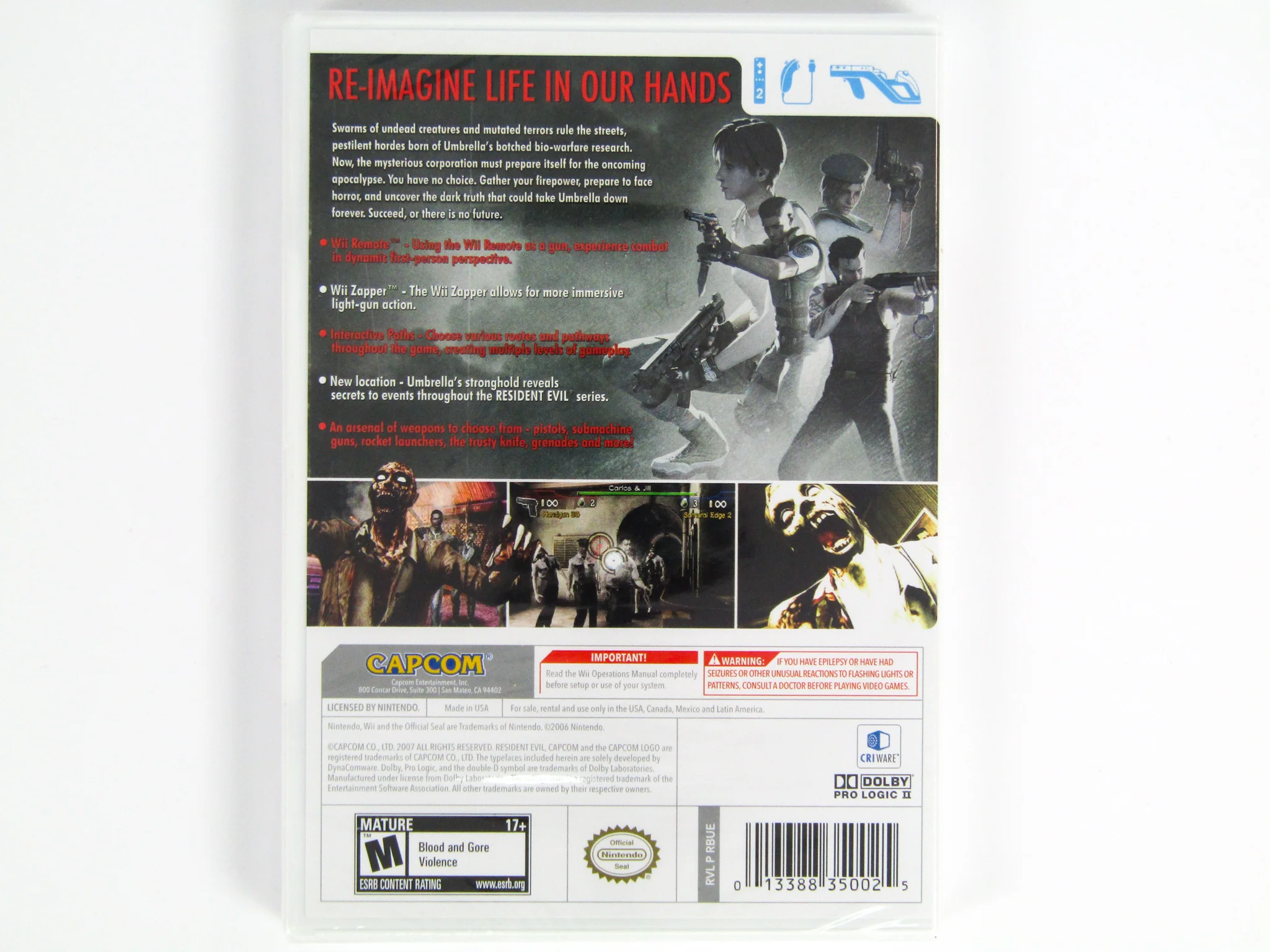 Resident Evil The Umbrella Chronicles (Nintendo Wii) - Image 2