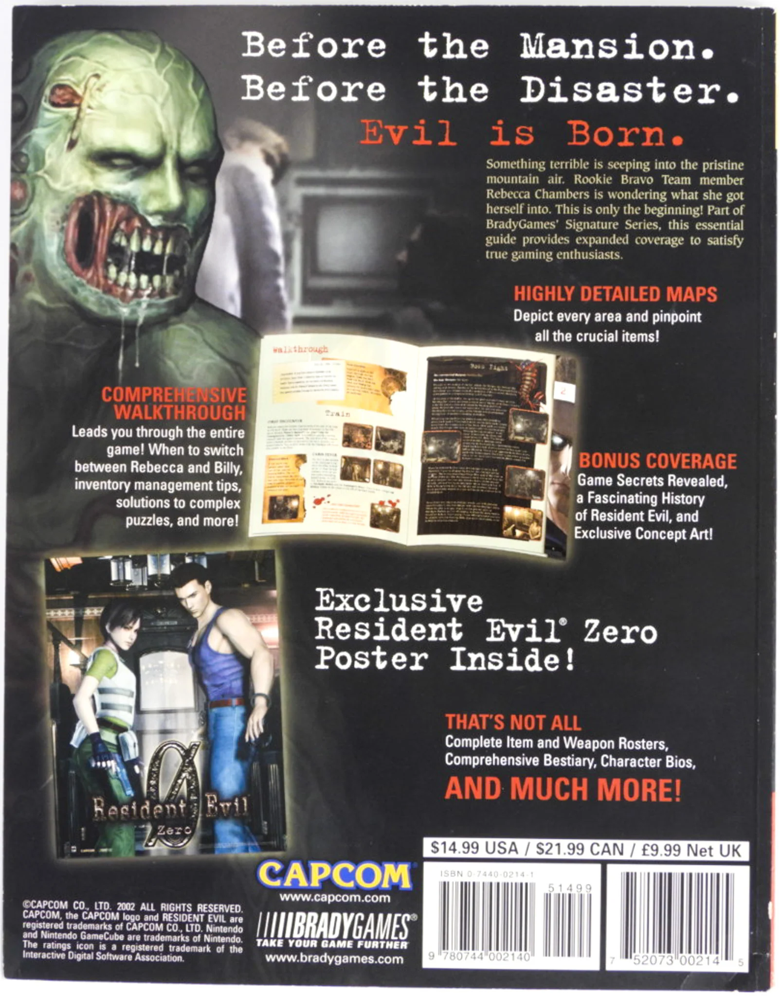 Resident Evil Zero Official Strategy Guide [BradyGames] (Game Guide) - Image 2