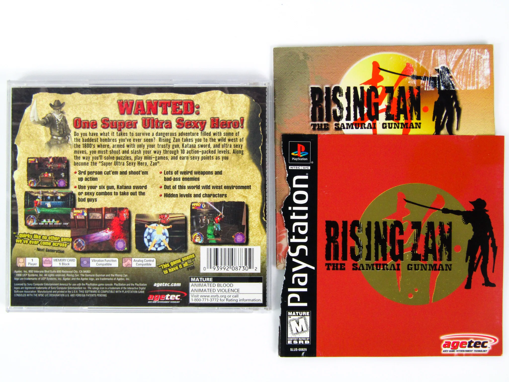 Rising Zan The Samurai Gunman (PlayStation / PS1) - Image 2