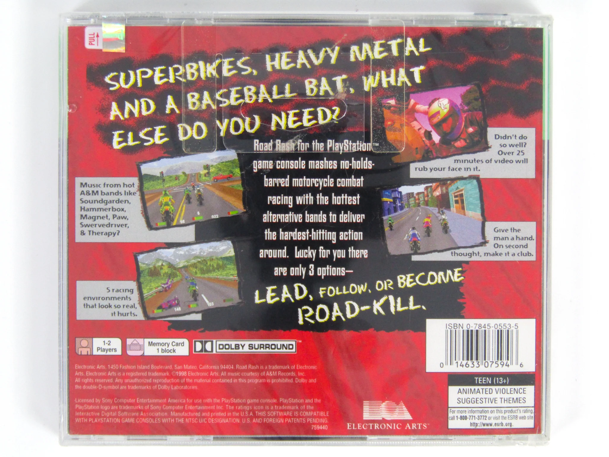 Road Rash [Greatest Hits] (PlayStation / PS1) - Image 2