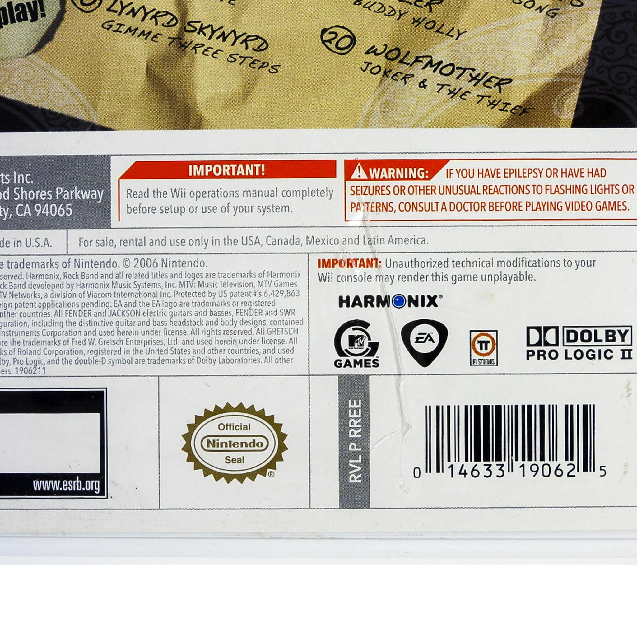 Rock Band Track Pack Vol. 1 (Nintendo Wii) - Image 3
