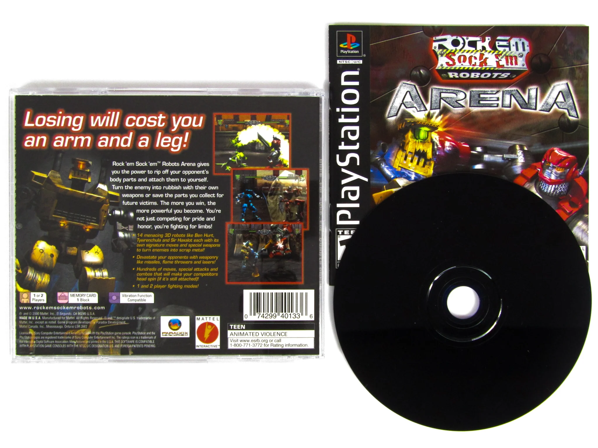 Rock Em Sock Em Robots Arena (PlayStation / PS1)
