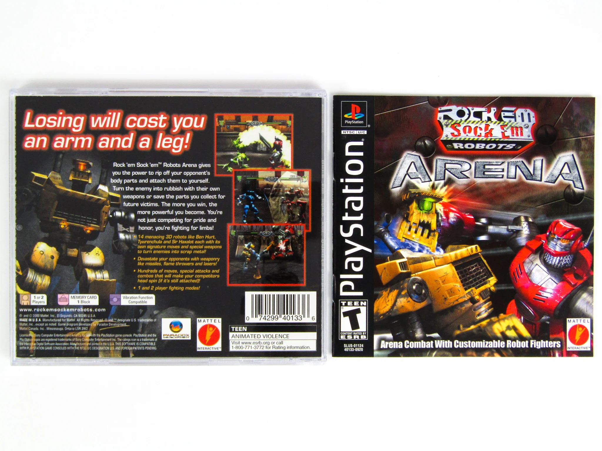Rock Em Sock Em Robots Arena (PlayStation / PS1) - Image 2