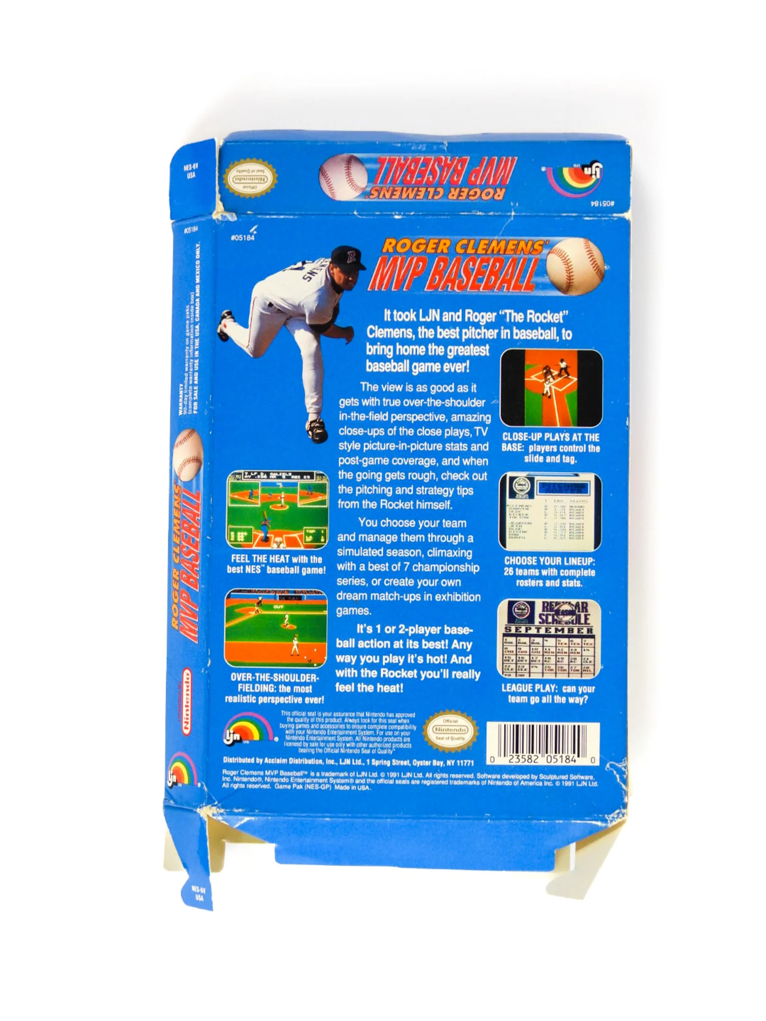 Roger Clemens' MVP Baseball [Box] (Nintendo / NES) - Image 2