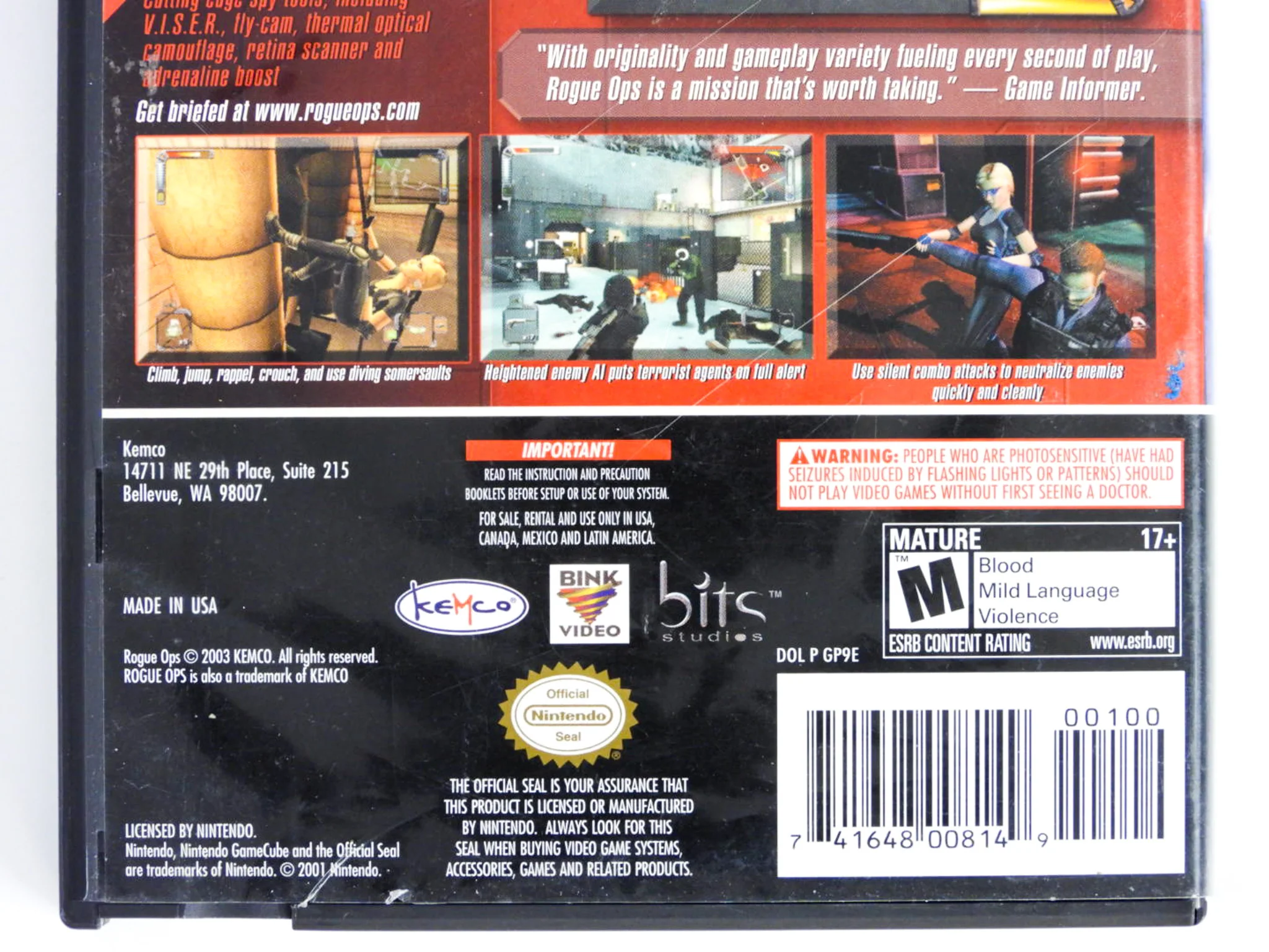 Rogue Ops (Nintendo GameCube) - Image 5