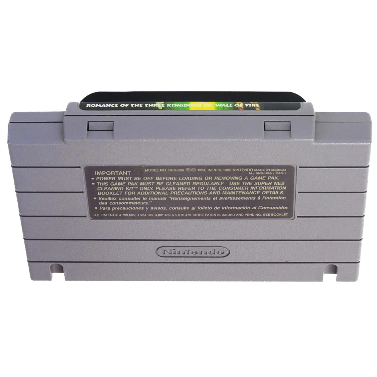 Romance of The Three Kingdoms IV: Wall of Fire (Super Nintendo / SNES) - Image 2