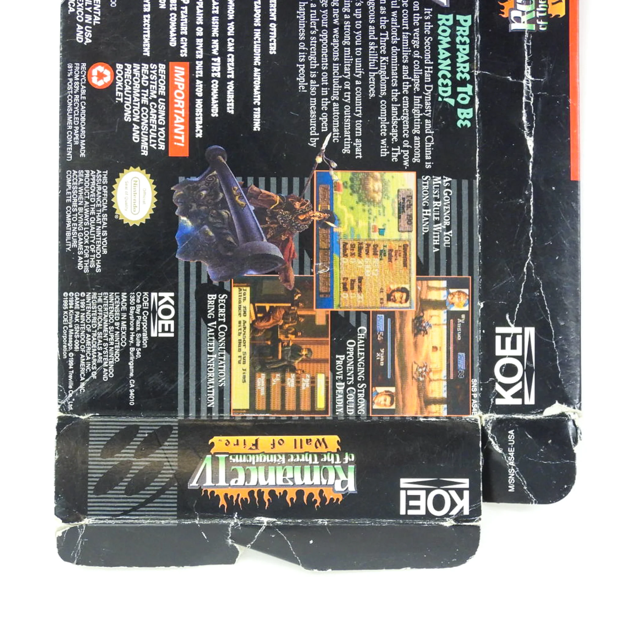 Romance of the Three Kingdoms IV Wall of Fire [Box] (Super Nintendo / SNES) - Image 5