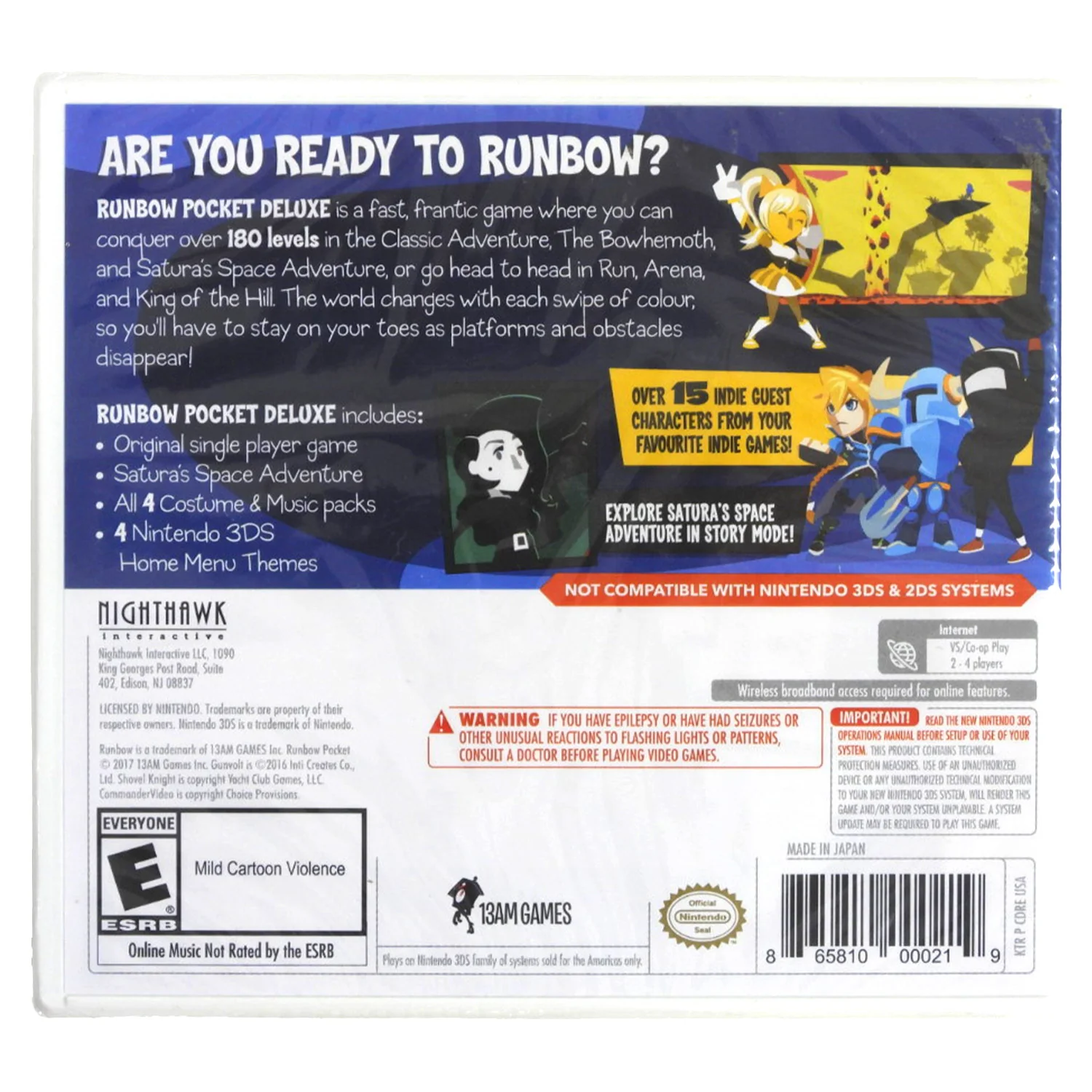 Runbow Pocket [Deluxe Edition] (Nintendo 3DS) - Image 2