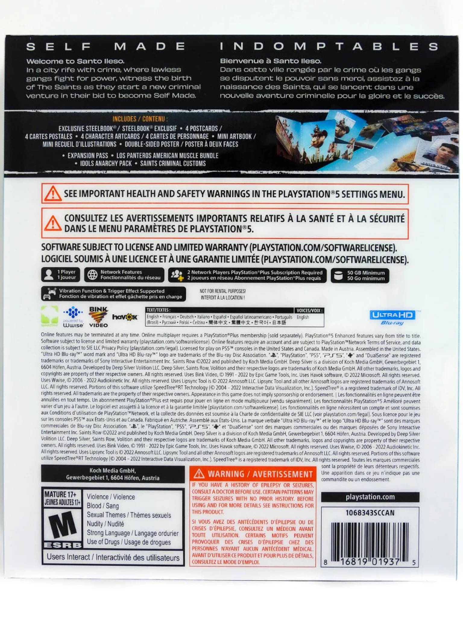 Saints Row [Notorious Edition] (PlayStation 5 / PS5) - Image 2