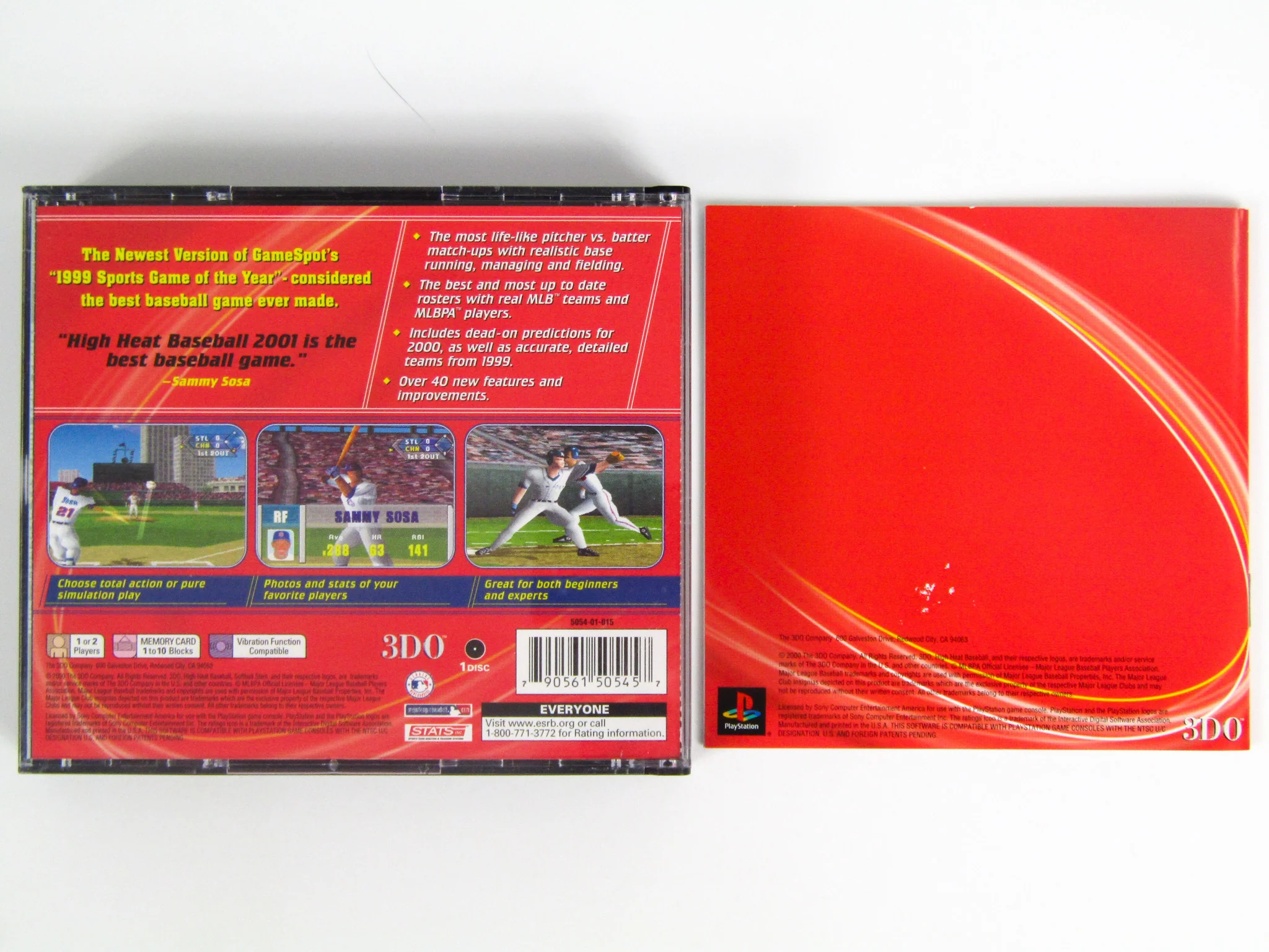 Sammy Sosa High Heat Baseball 2001 (PlayStation / PS1) - Image 3