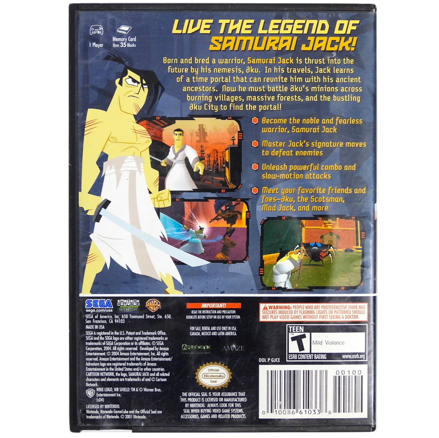 Samurai Jack: Shadow Of Aku (Nintendo GameCube) - Image 3