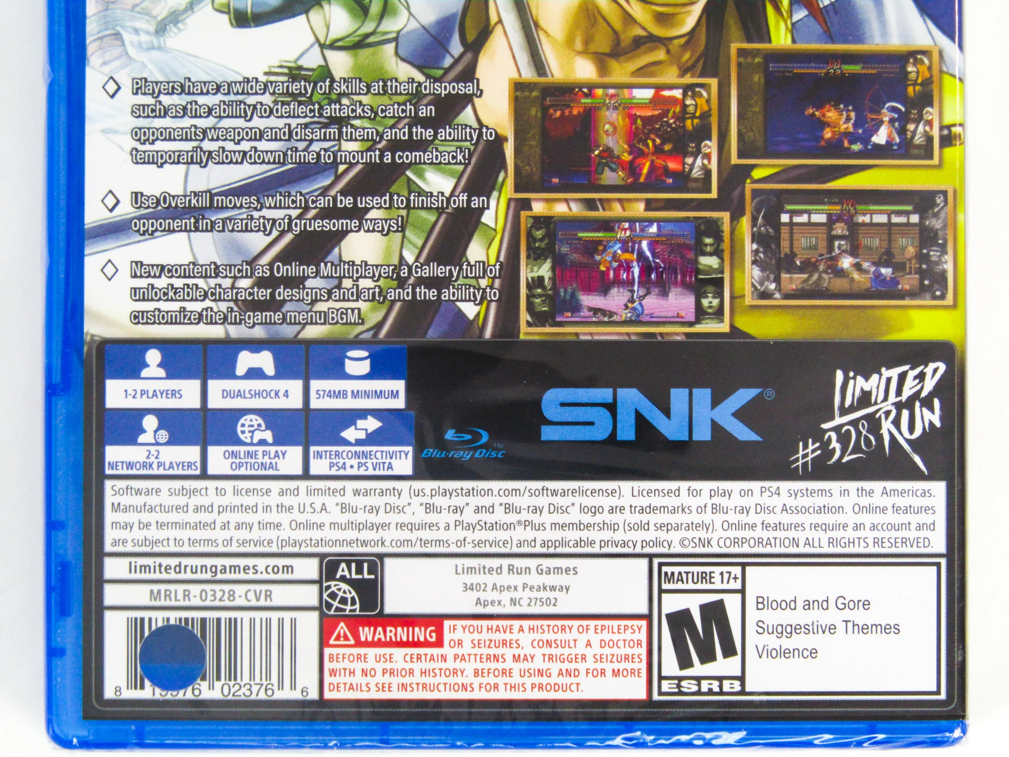 Samurai Shodown V 5 Special [Limited Run Games] (PlayStation 4 / PS4) - Image 2