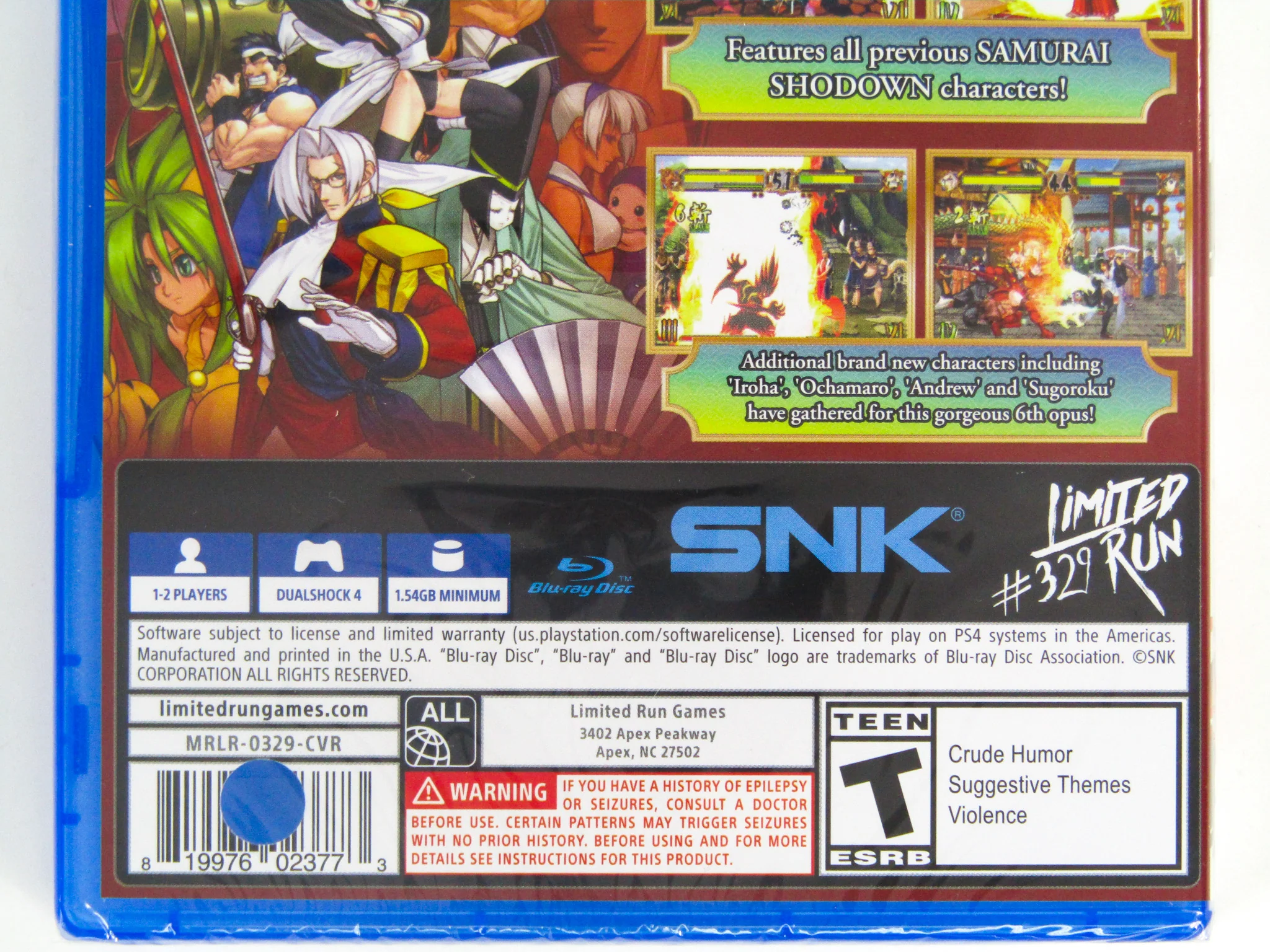 Samurai Shodown VI 6 [Limited Run Games] (PlayStation 4 / PS4) - Image 2