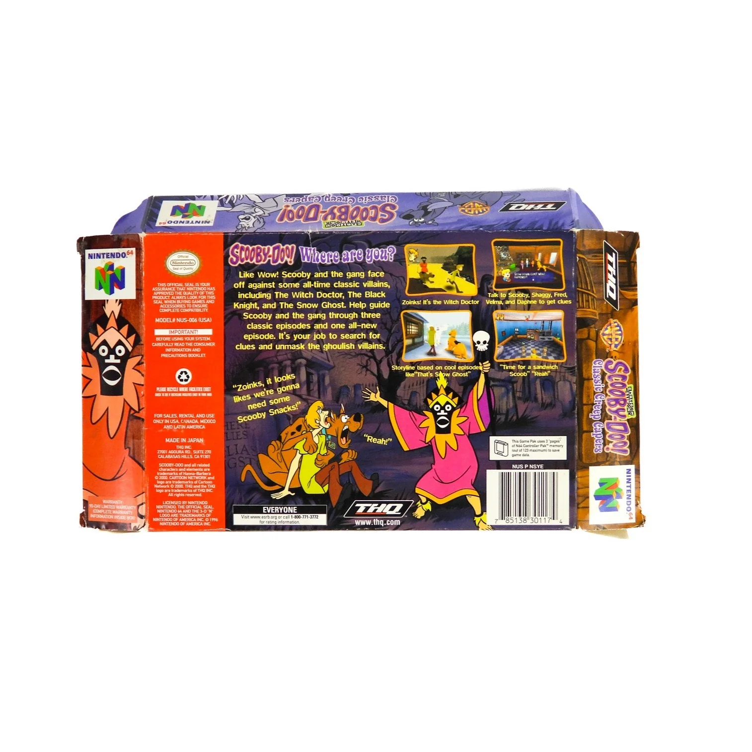 Scooby Doo Classic Creep Capers [Box] (Nintendo 64 / N64) - Image 2