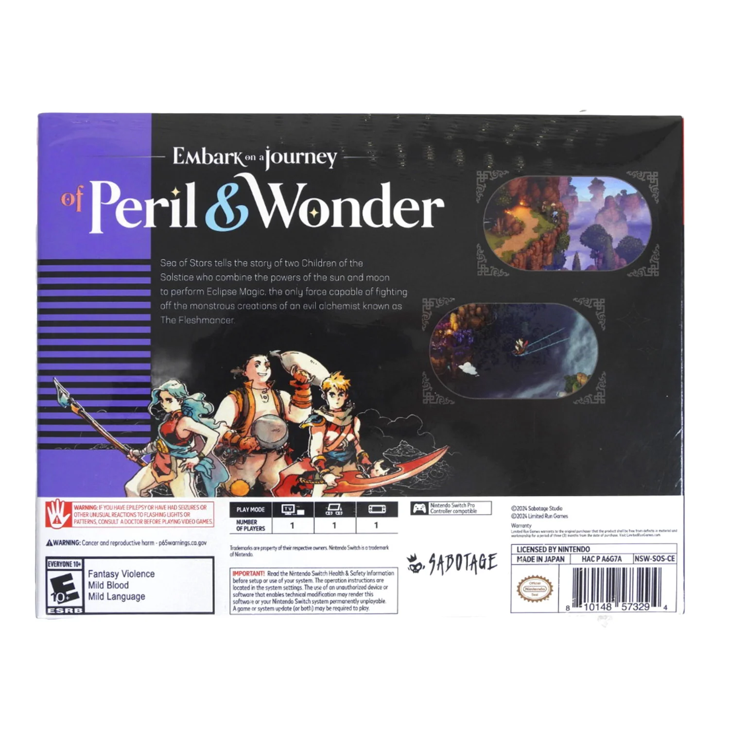 Sea of Stars [Early Backer Limited Edition] [Limited Run Games] (Nintendo Switch) - Image 2