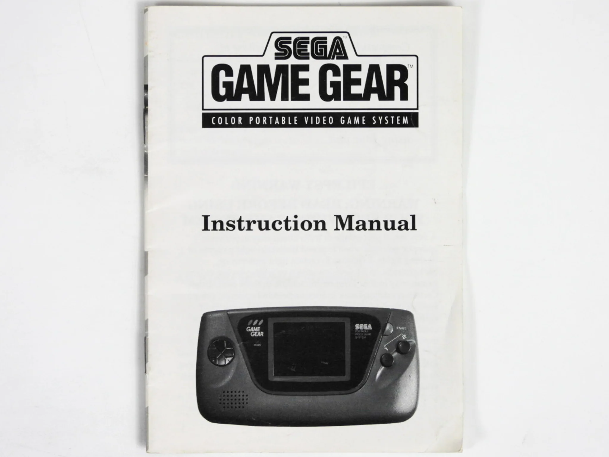 Sega Game Gear Instruction [Manual] (Sega Game Gear) - Image 3