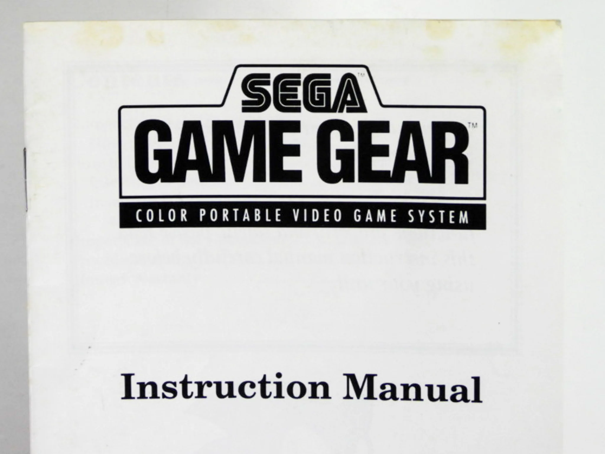 Sega Game Gear Instruction [Manual] (Sega Game Gear) - Image 7