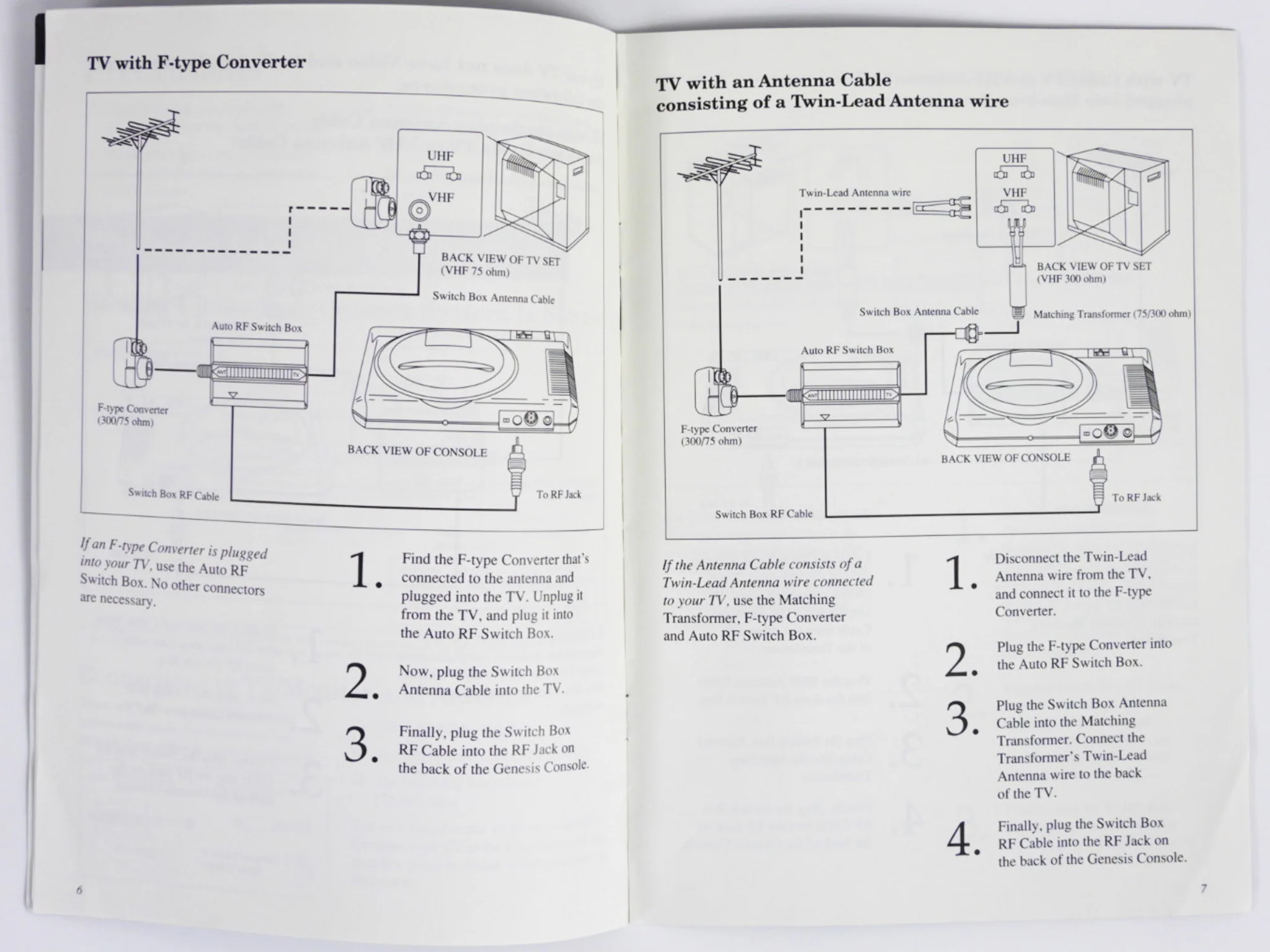 Sega Genesis Model 1 Instruction [Manual] (Sega Genesis) - Image 4