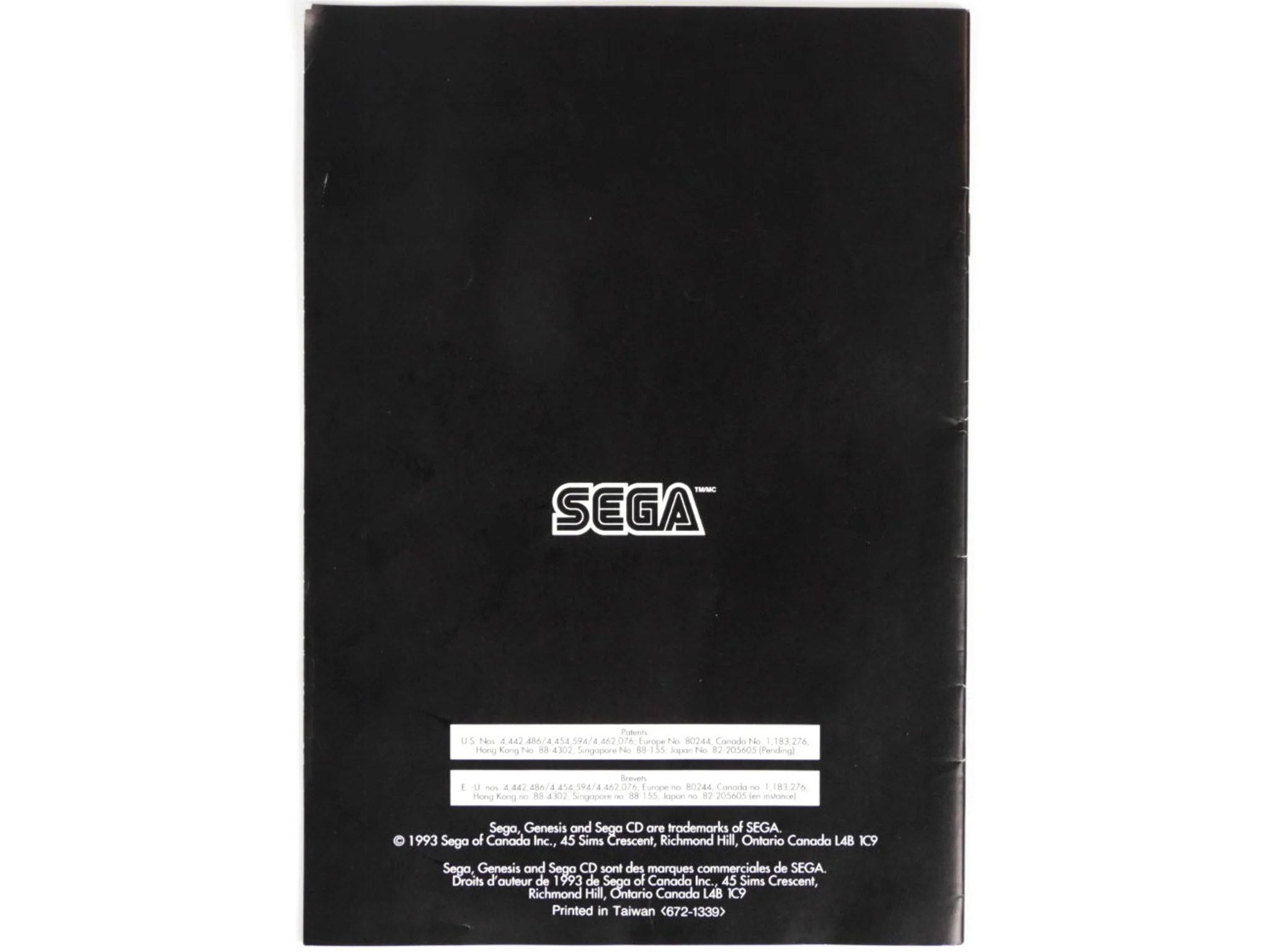 Sega Genesis Model 2 Instruction [French Version] [Manual] (Sega Genesis) - Image 2