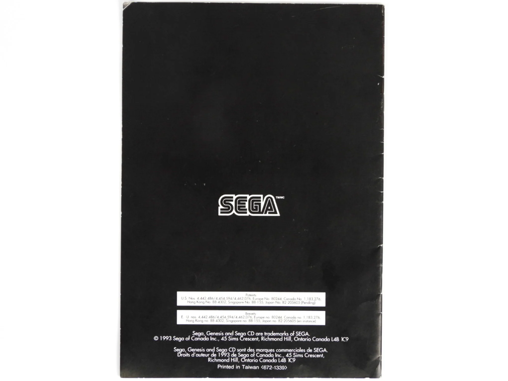 Sega Genesis Model 2 Instruction [French Version] [Manual] (Sega Genesis) - Image 4