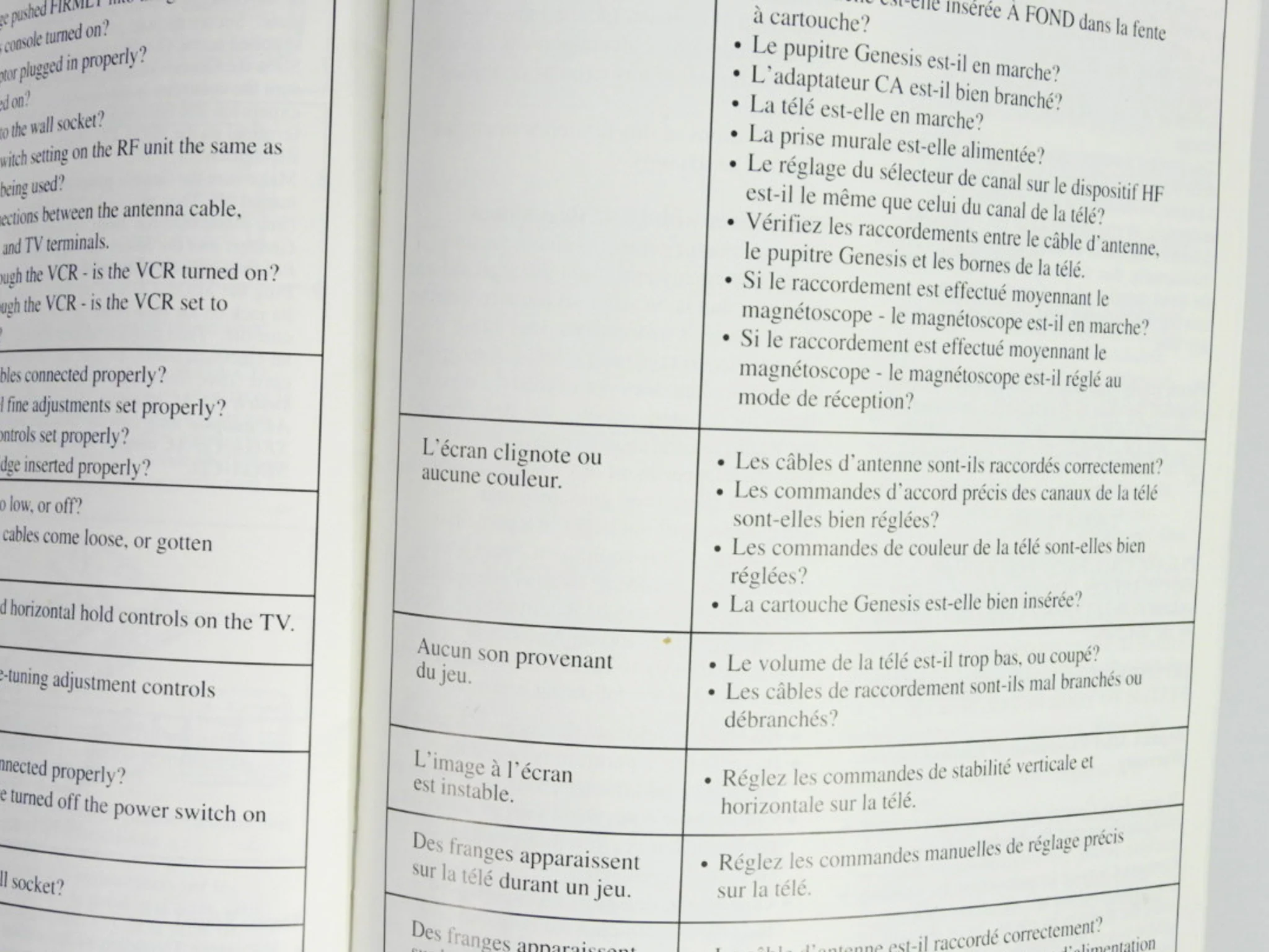 Sega Genesis Model 2 Instruction [French Version] [Manual] (Sega Genesis) - Image 5