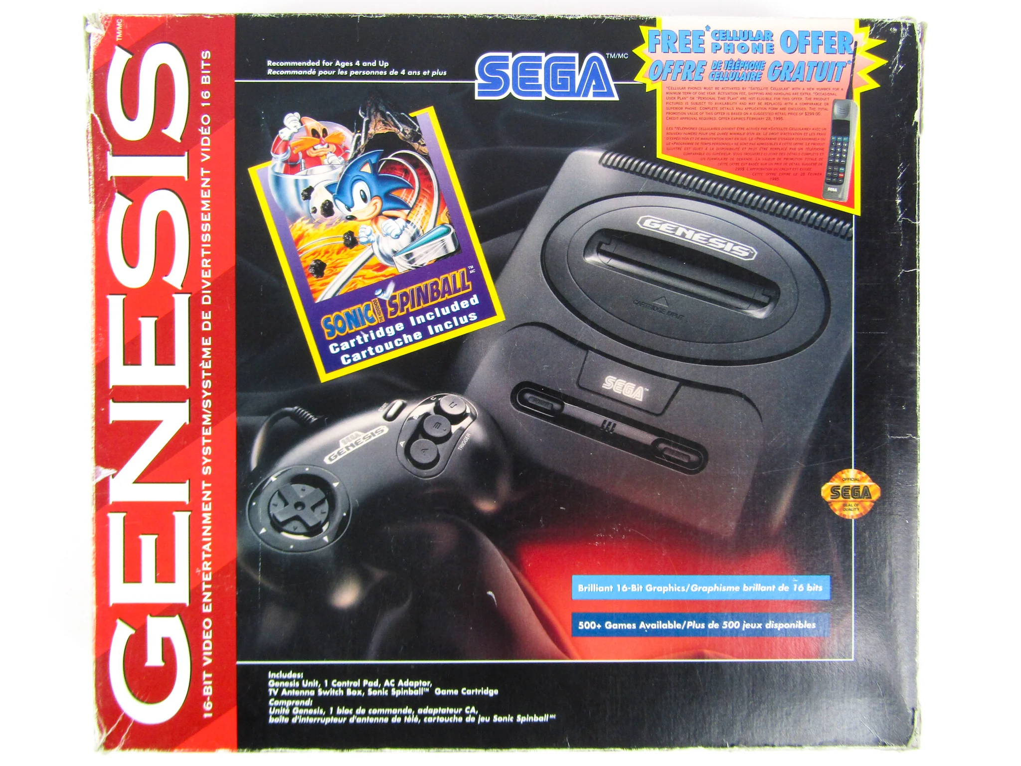 Sega Genesis System Model 2 [Sonic Spinball Edition]