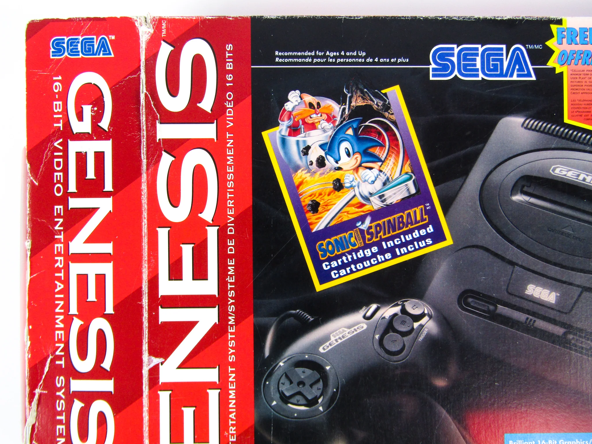 Sega Genesis System Model 2 [Sonic Spinball Edition] - Image 2