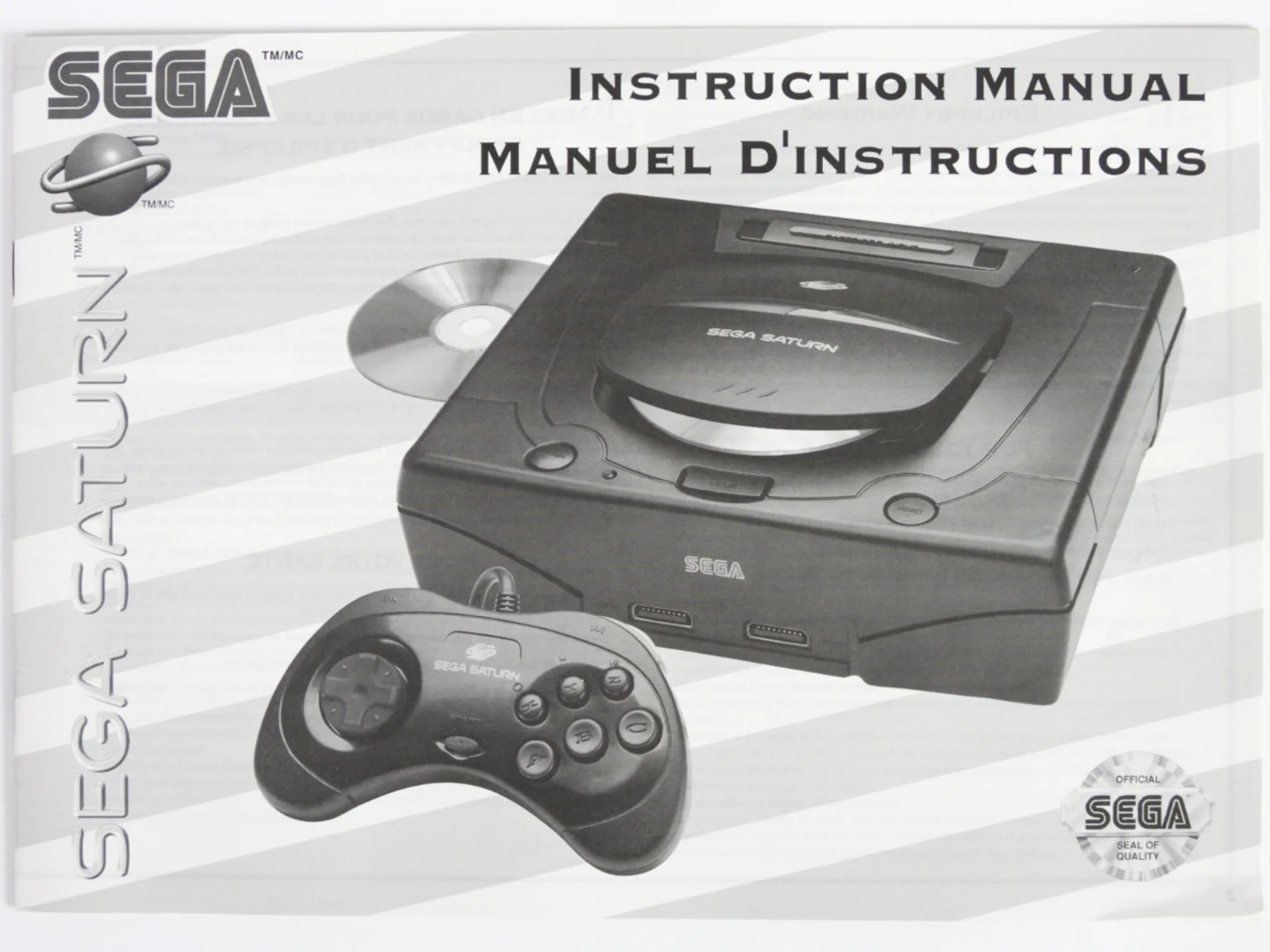 Sega Saturn System Model 2 + 3 In 1 Games - Image 7