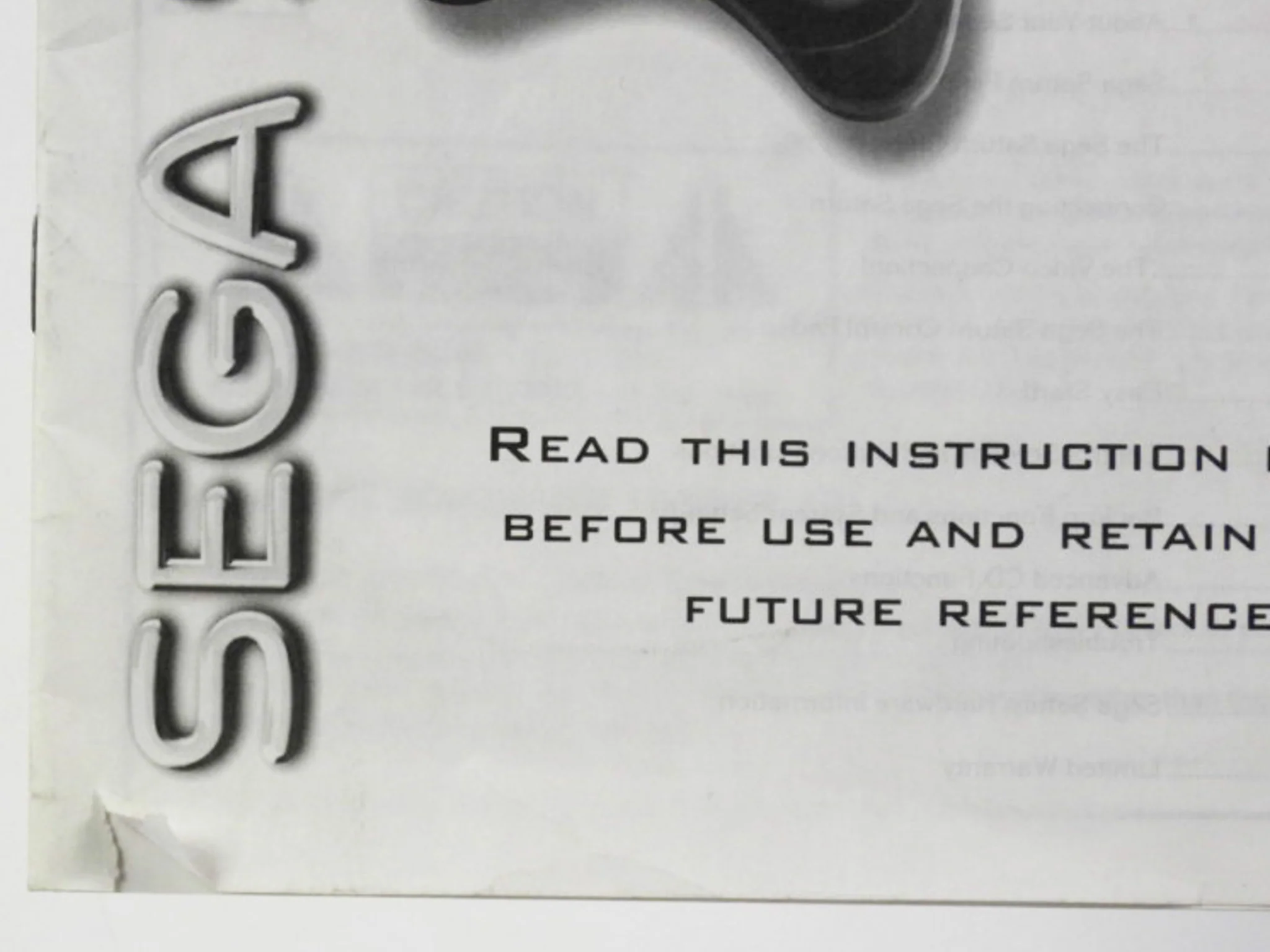 Sega Saturn System Instruction Manual [Manual] (Sega Saturn) - Image 3