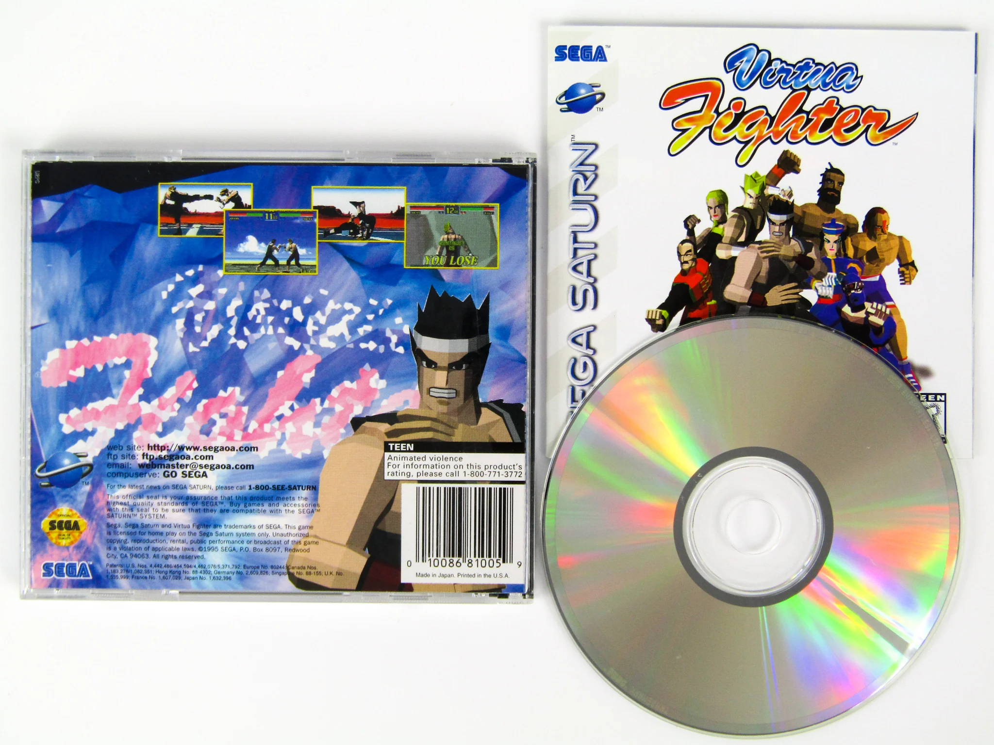 Sega Saturn System Model 1 with Controller and Virtua Fighter - Image 11