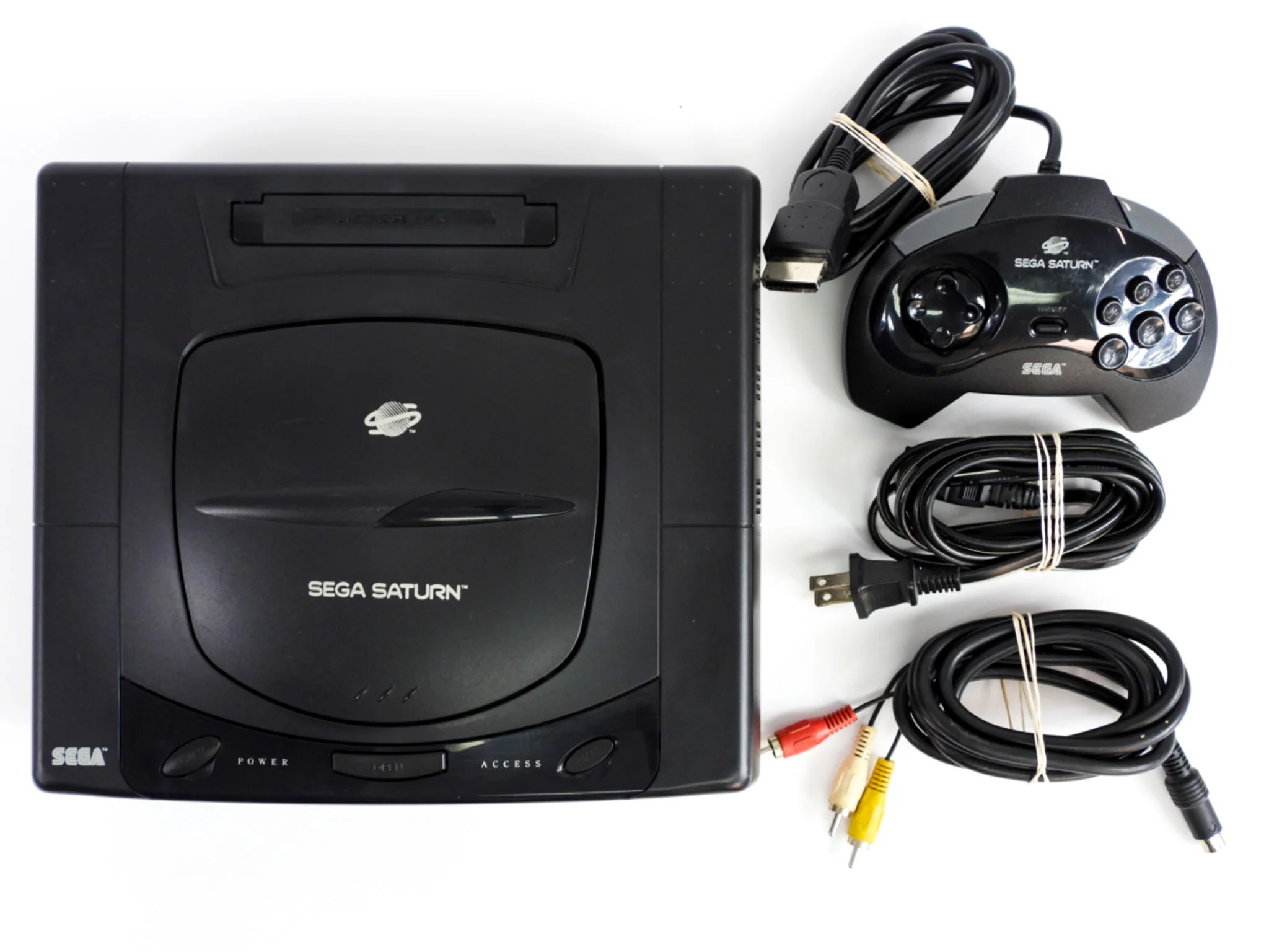 Sega Saturn System Model 1 with Controller and Virtua Fighter - Image 4