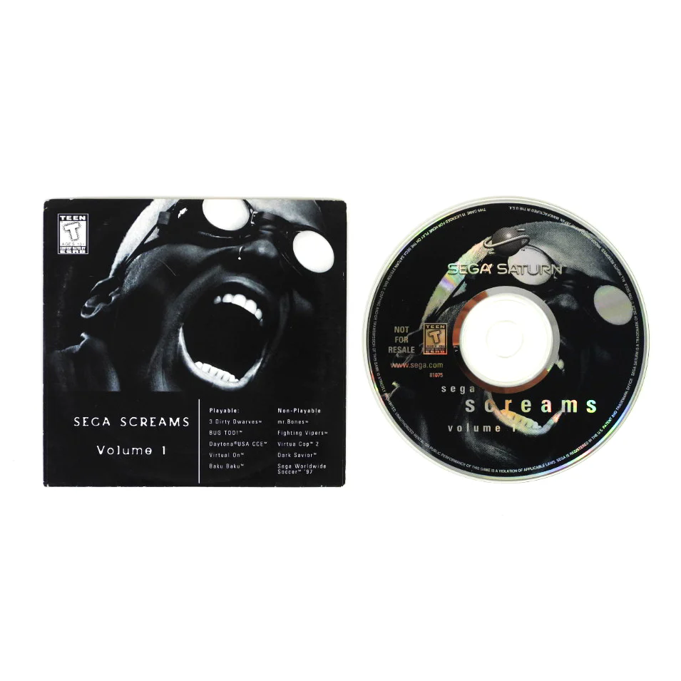 Sega Screams: Volume 1 [Not for Resale] (Sega Saturn)