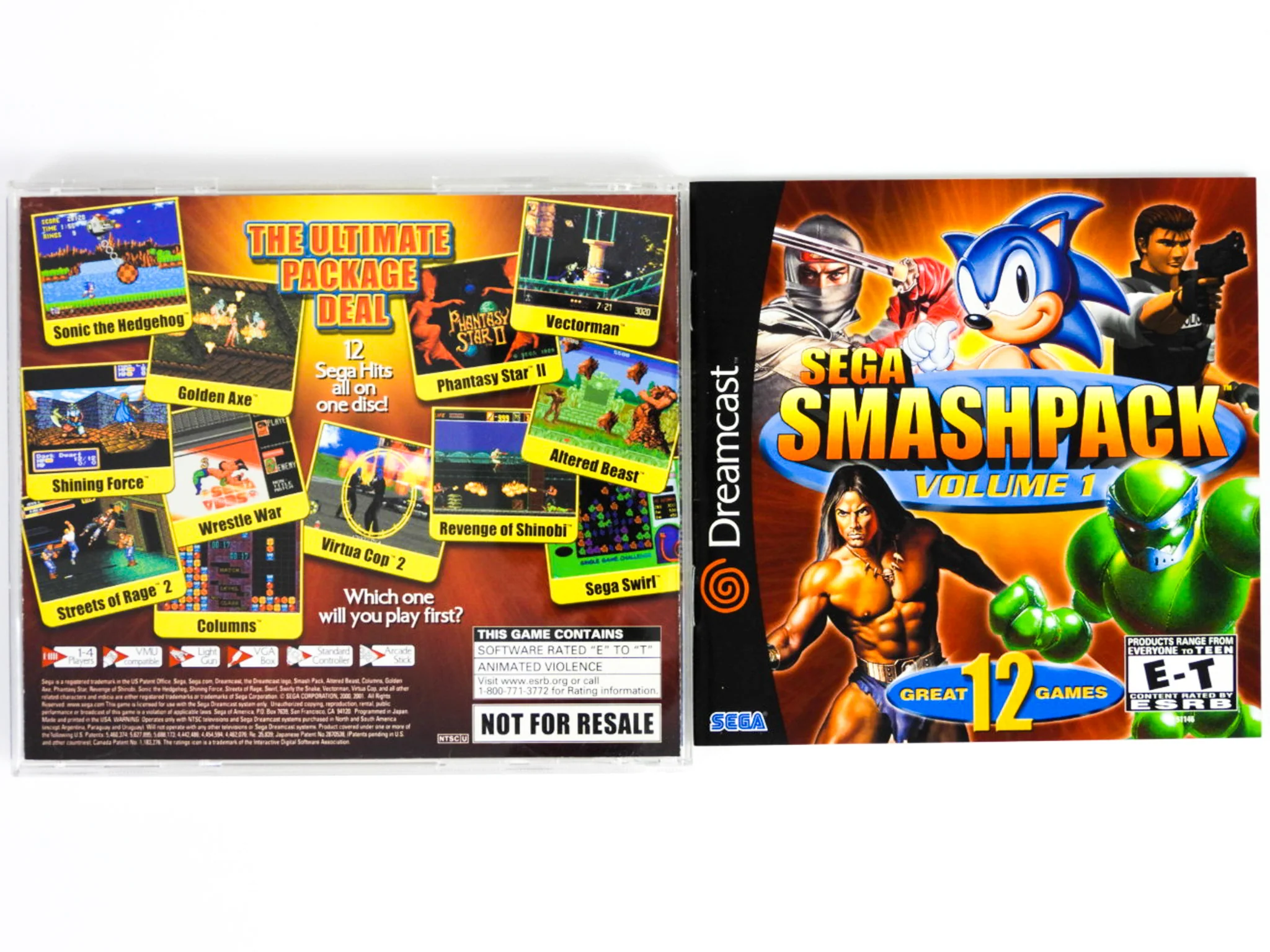 SEGA Smash Pack Volume 1 [Not For Resale] (Sega Dreamcast) - Image 2
