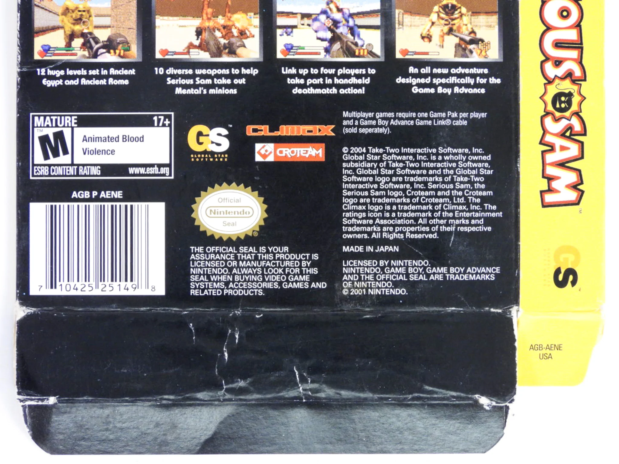 Serious Sam Advance [Box] (Nintendo Game Boy Advance / GBA) - Image 6