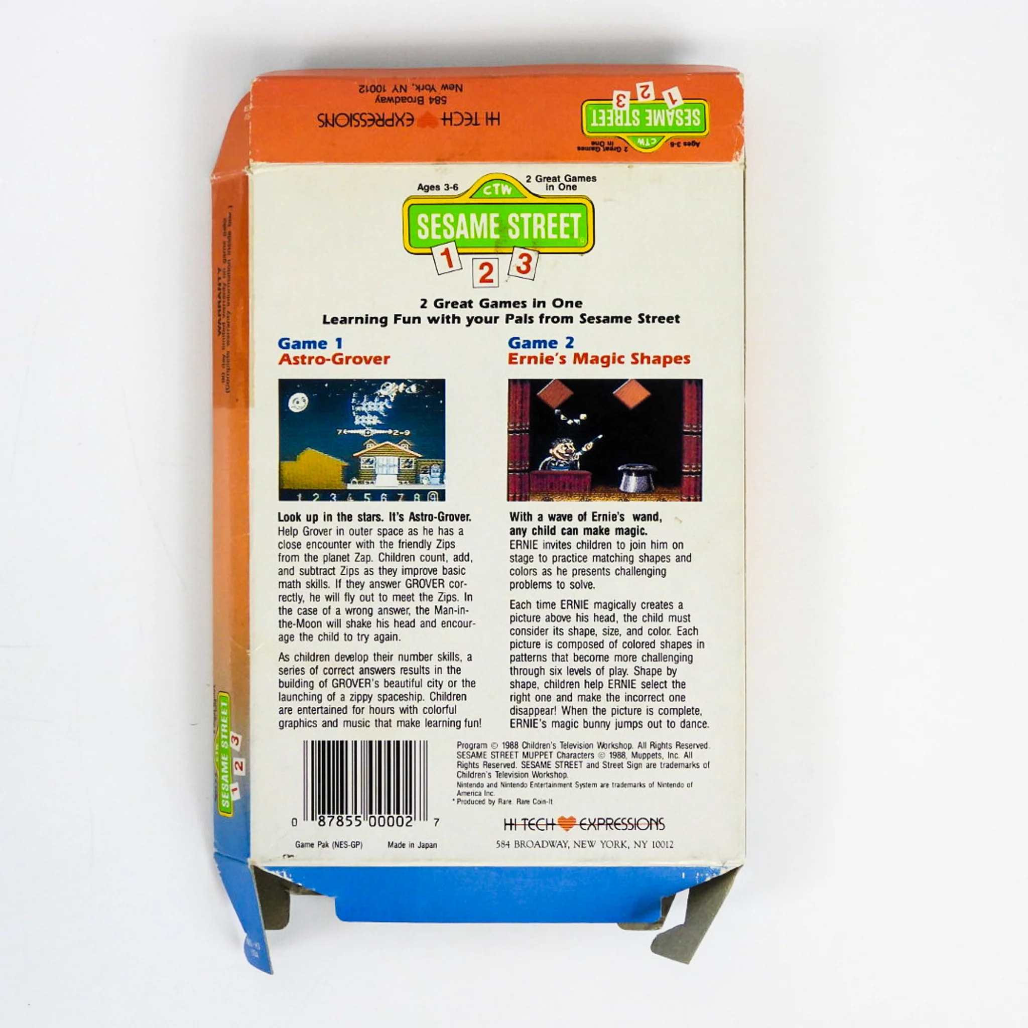 Sesame Street 123 [Box] (Nintendo / NES) - Image 2