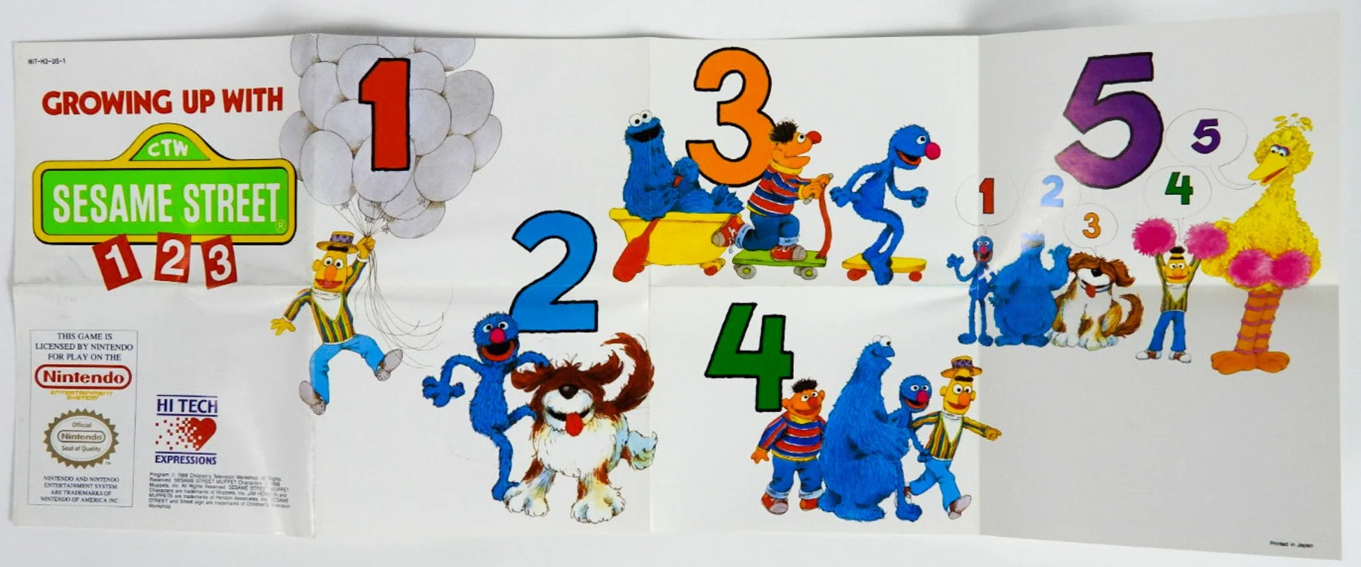 Sesame Street 123 [Poster] (Nintendo / NES)