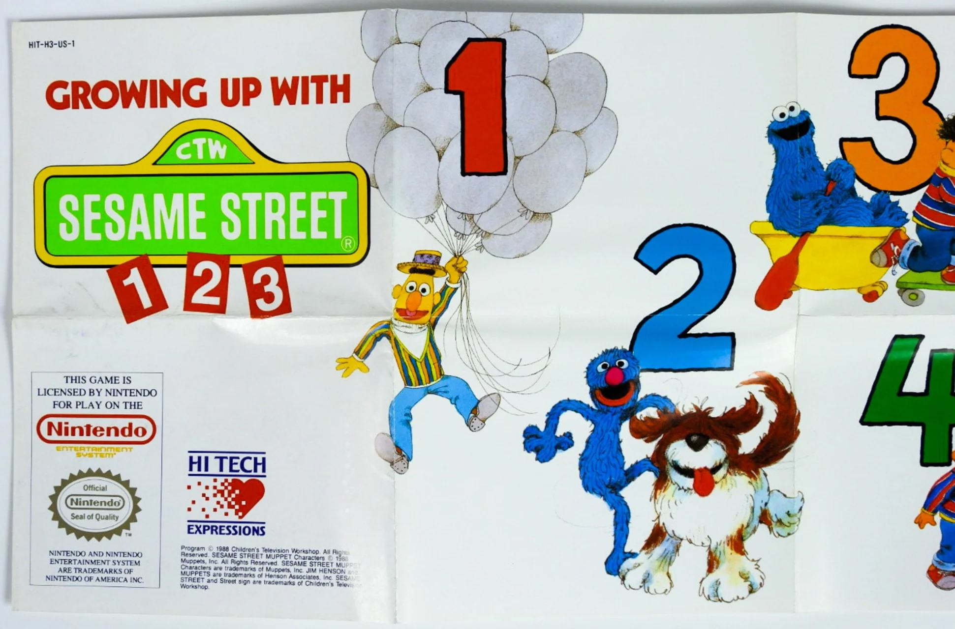 Sesame Street 123 [Poster] (Nintendo / NES) - Image 2