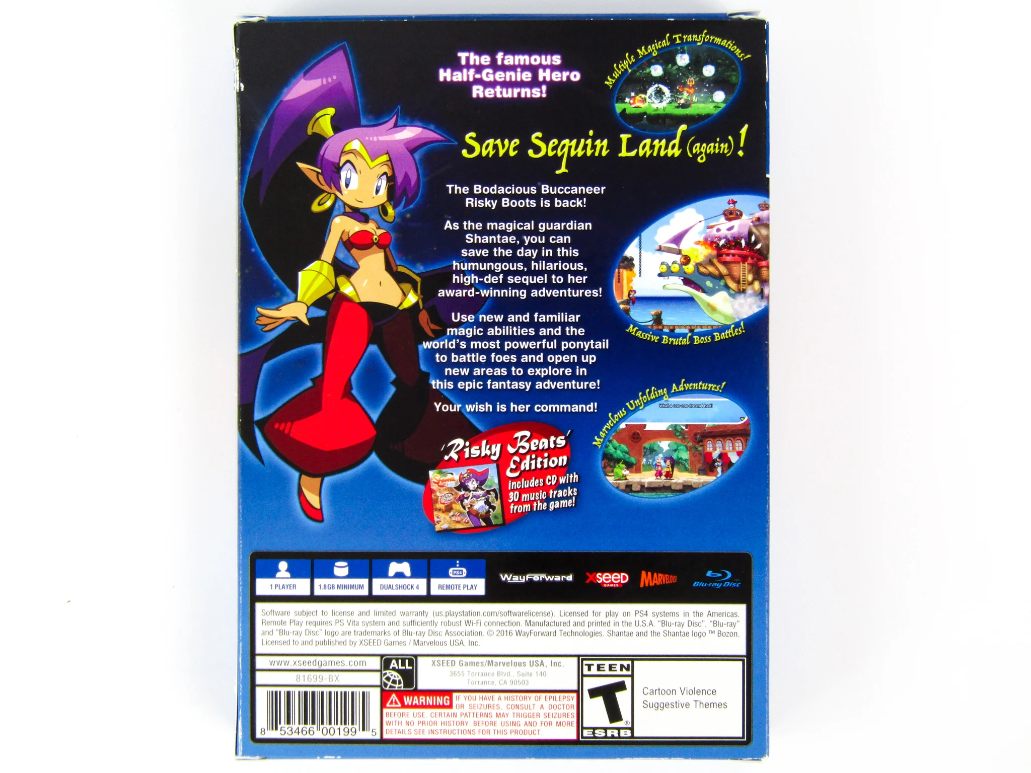 Shantae Half-Genie Hero [Risky Beats Edition] (PlayStation 4 / PS4) - Image 2