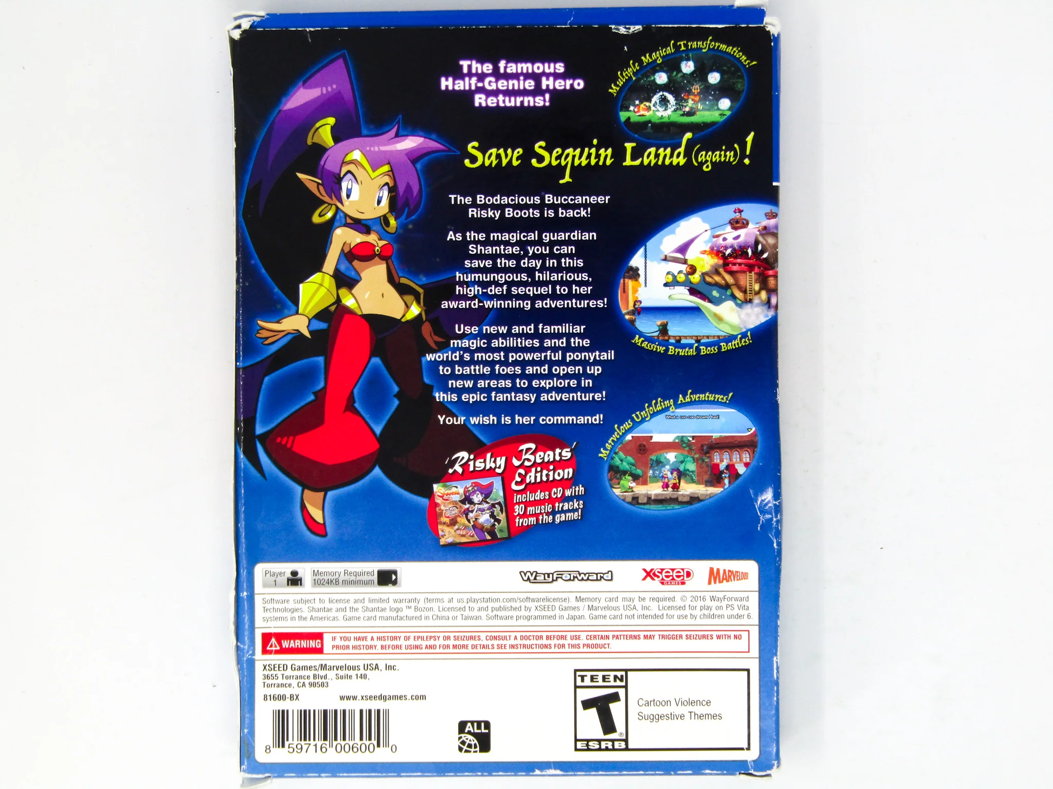 Shantae Half-Genie Hero [Risky Beats Edition] (PlayStation Vita / PS Vita) - Image 2