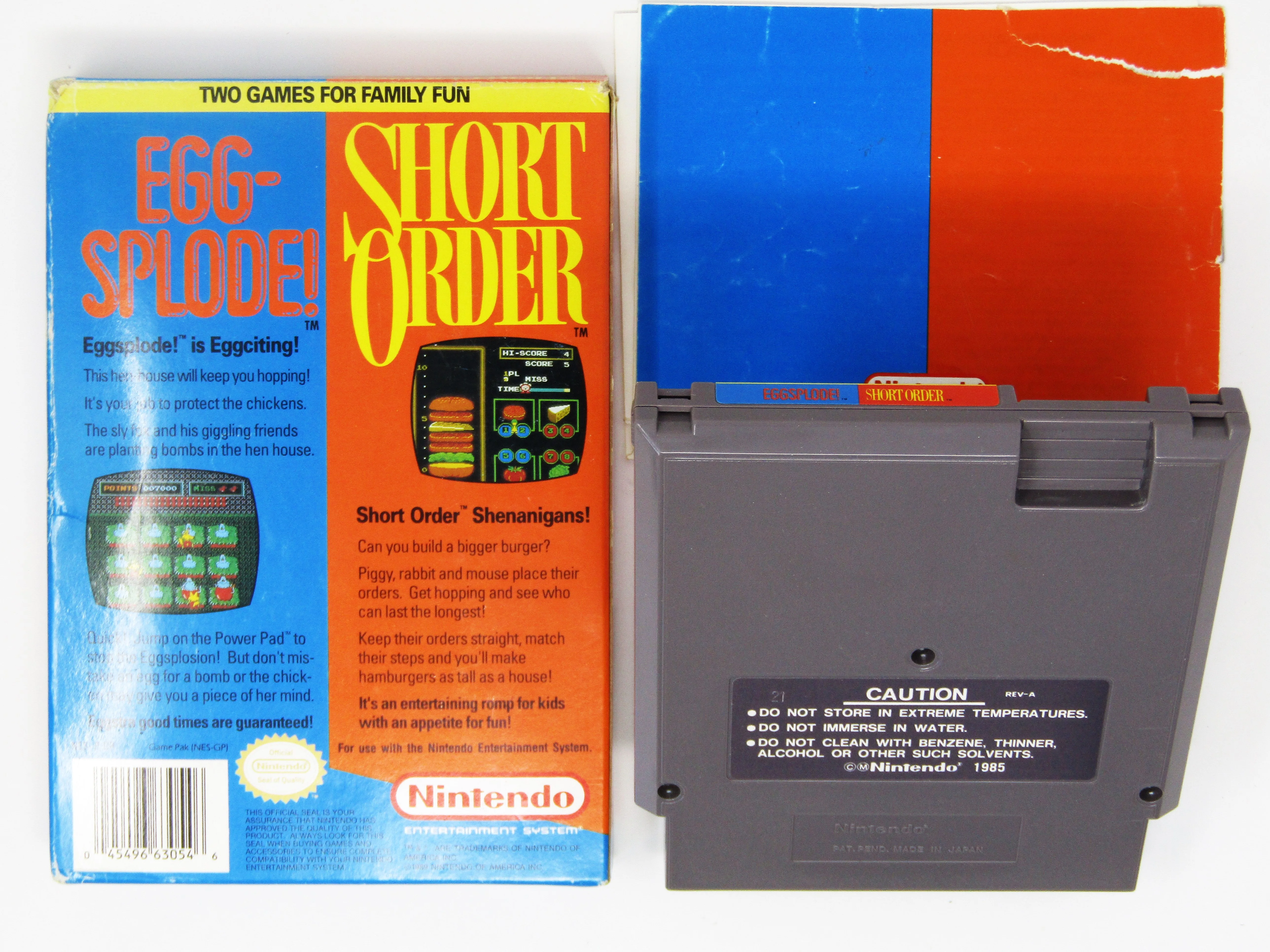 Short Order/Eggsplode (Nintendo / NES) - Image 2